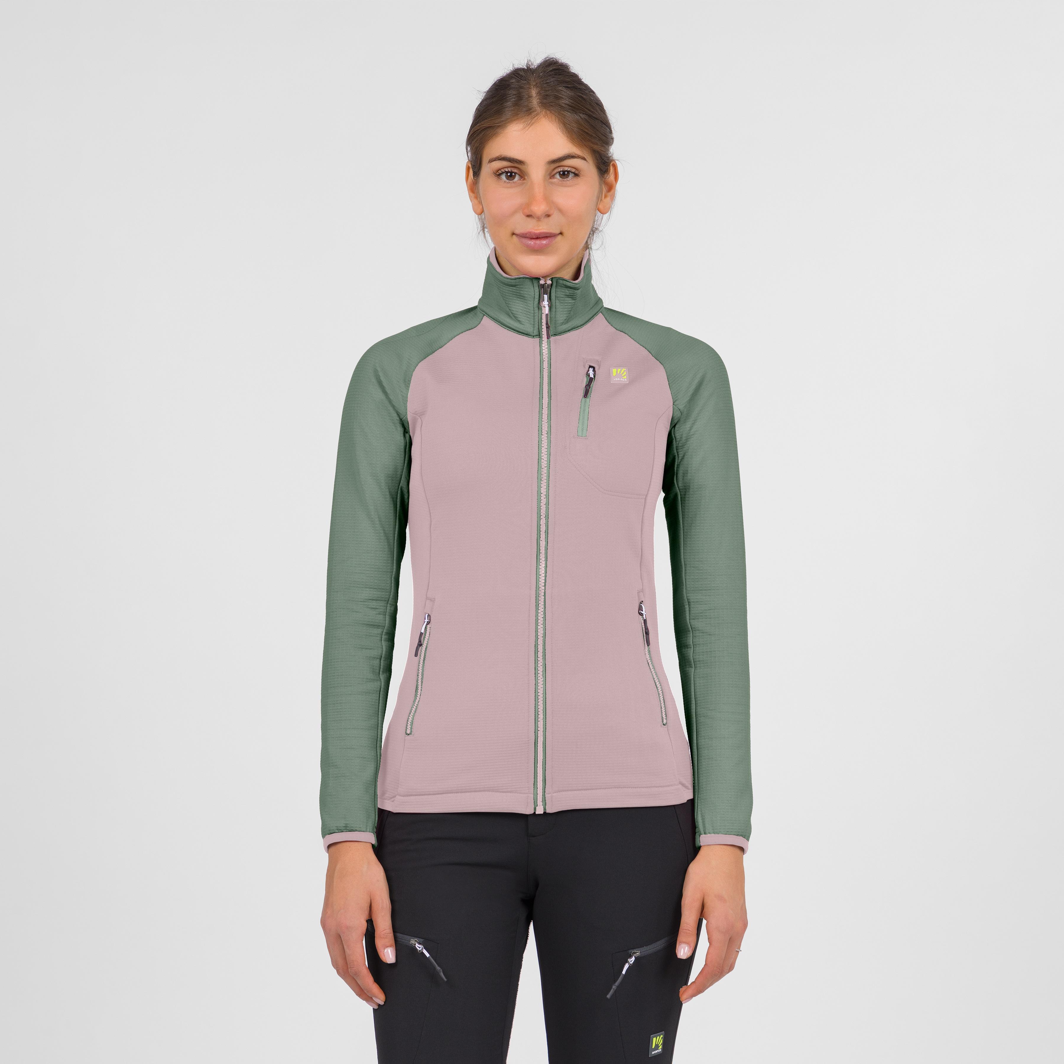 Odle evo w full zip fleece - lilac/hedge - karpos