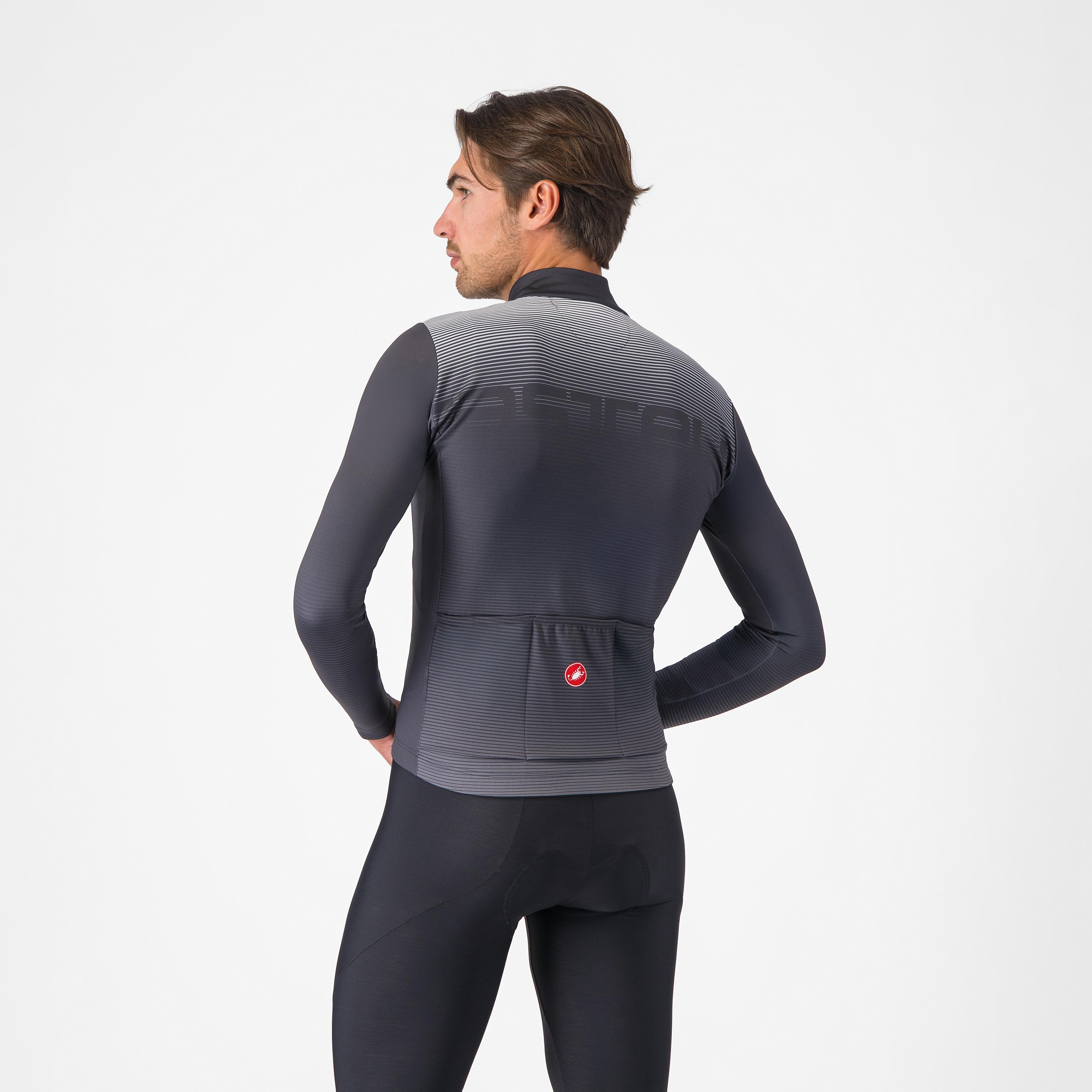 Apice thermal jersey - dark gray/smoky gray-silver gr - castelli