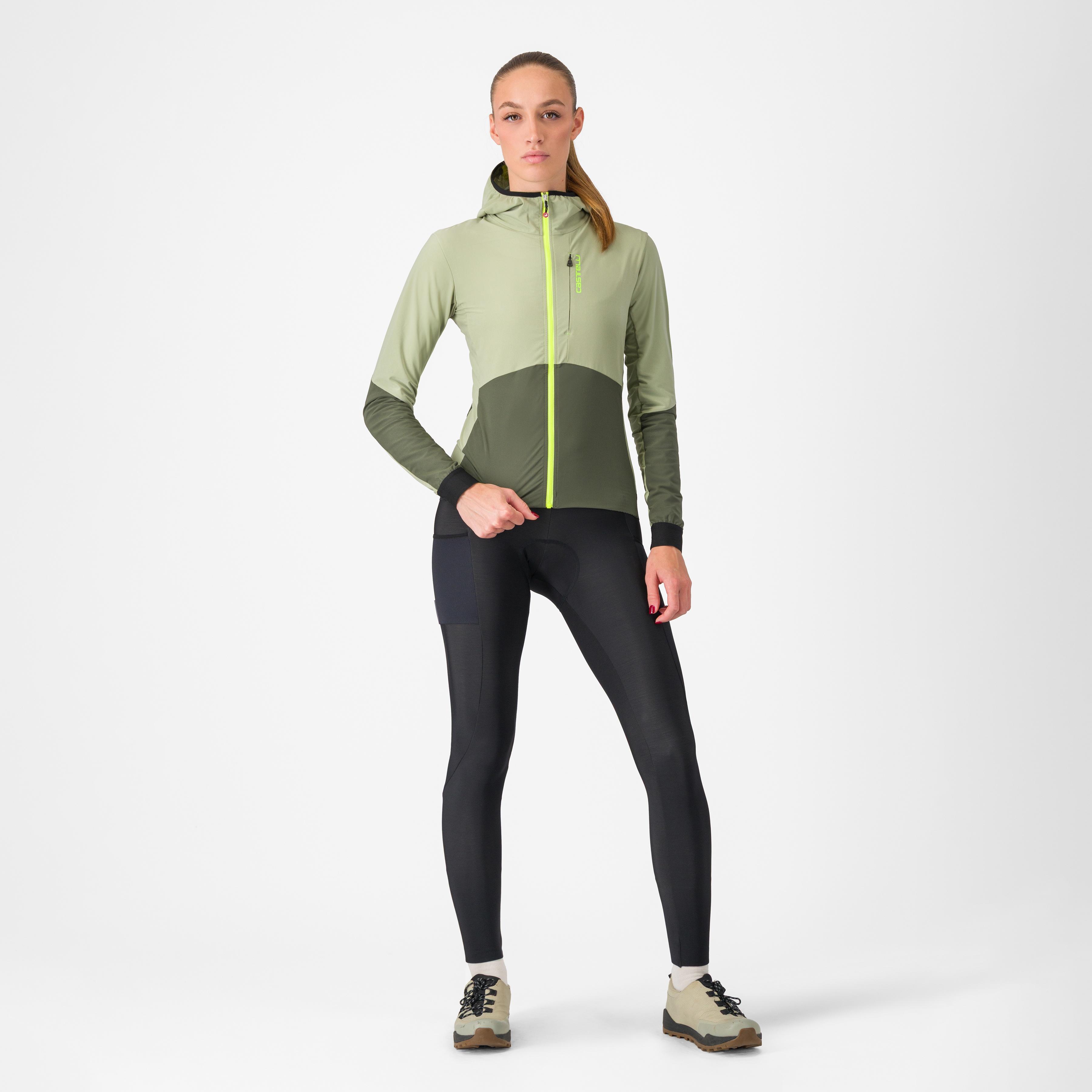 Fly unltd w jacket - green tea/ deep depths - castelli