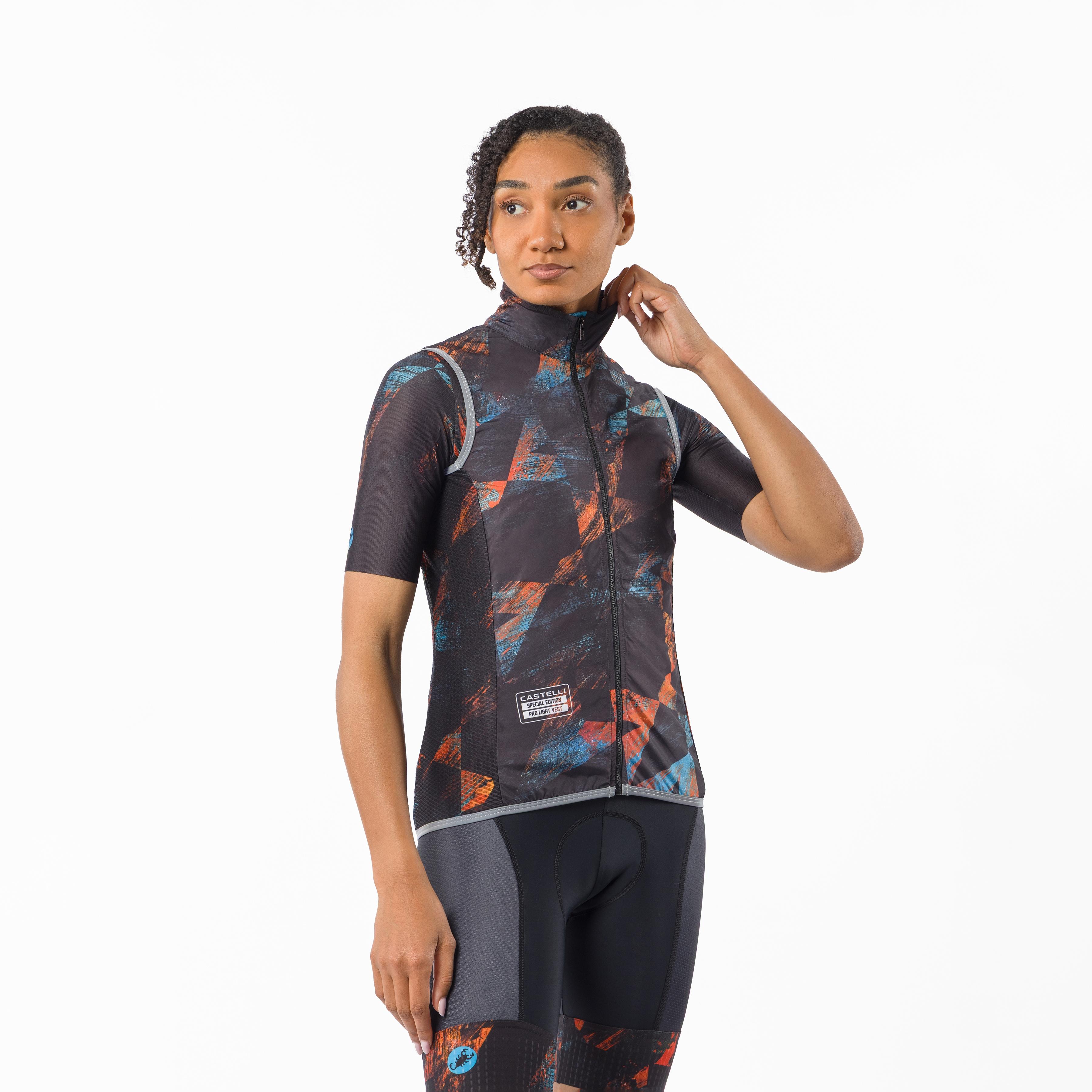 Pro light w wind vest - black zip - castelli
