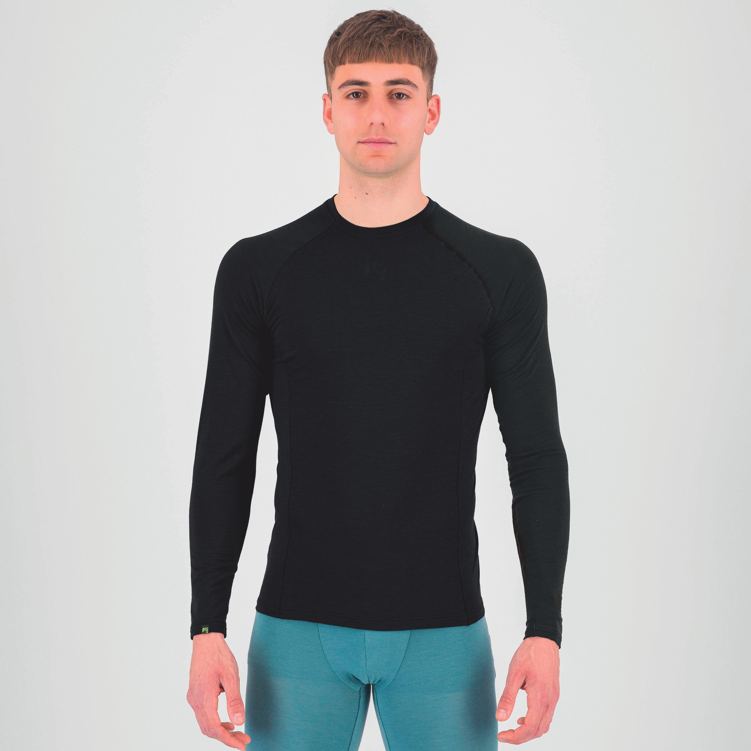 Dinamico merino 130 jersey ls - black - karpos
