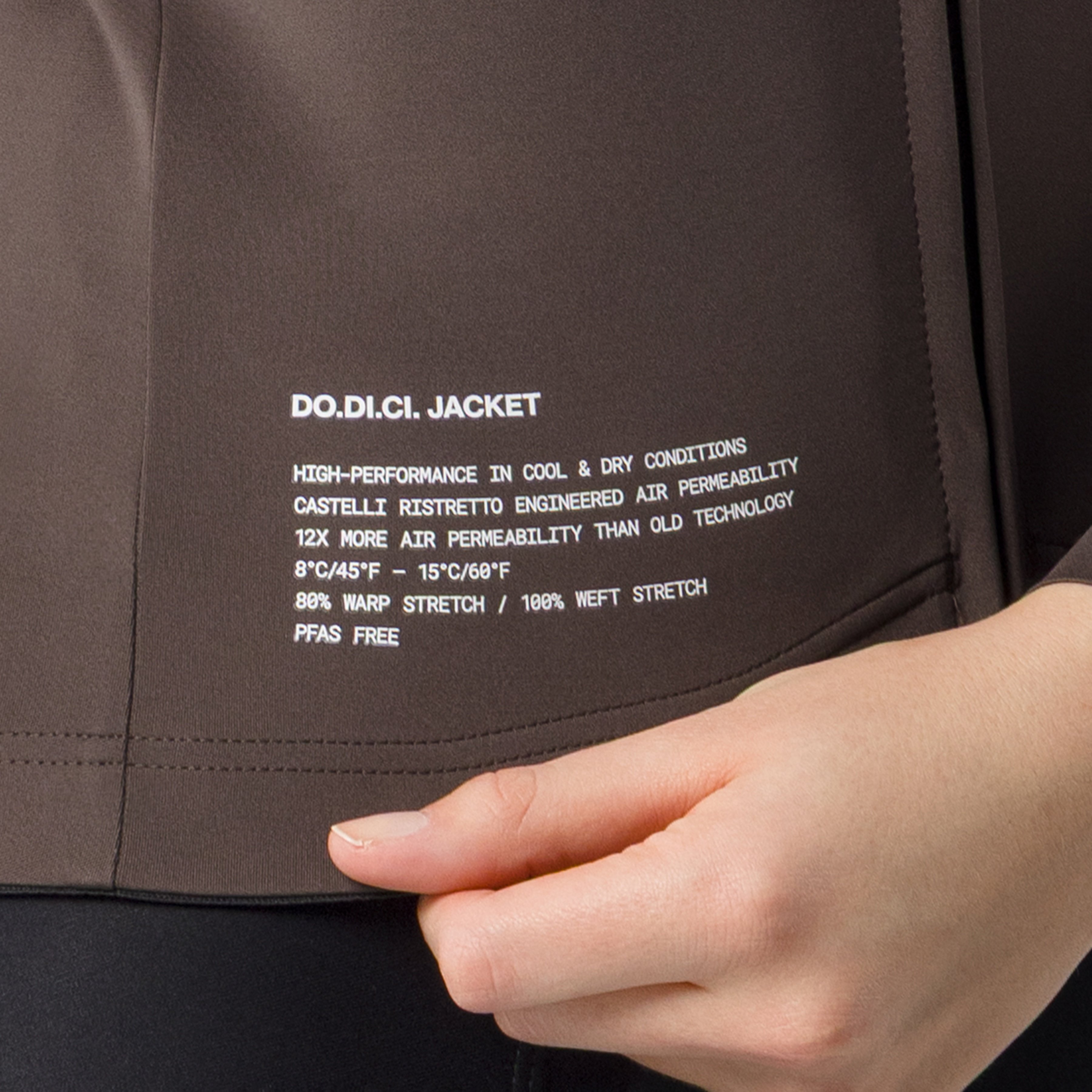 Do.di.ci. w jacket - chestnut - castelli