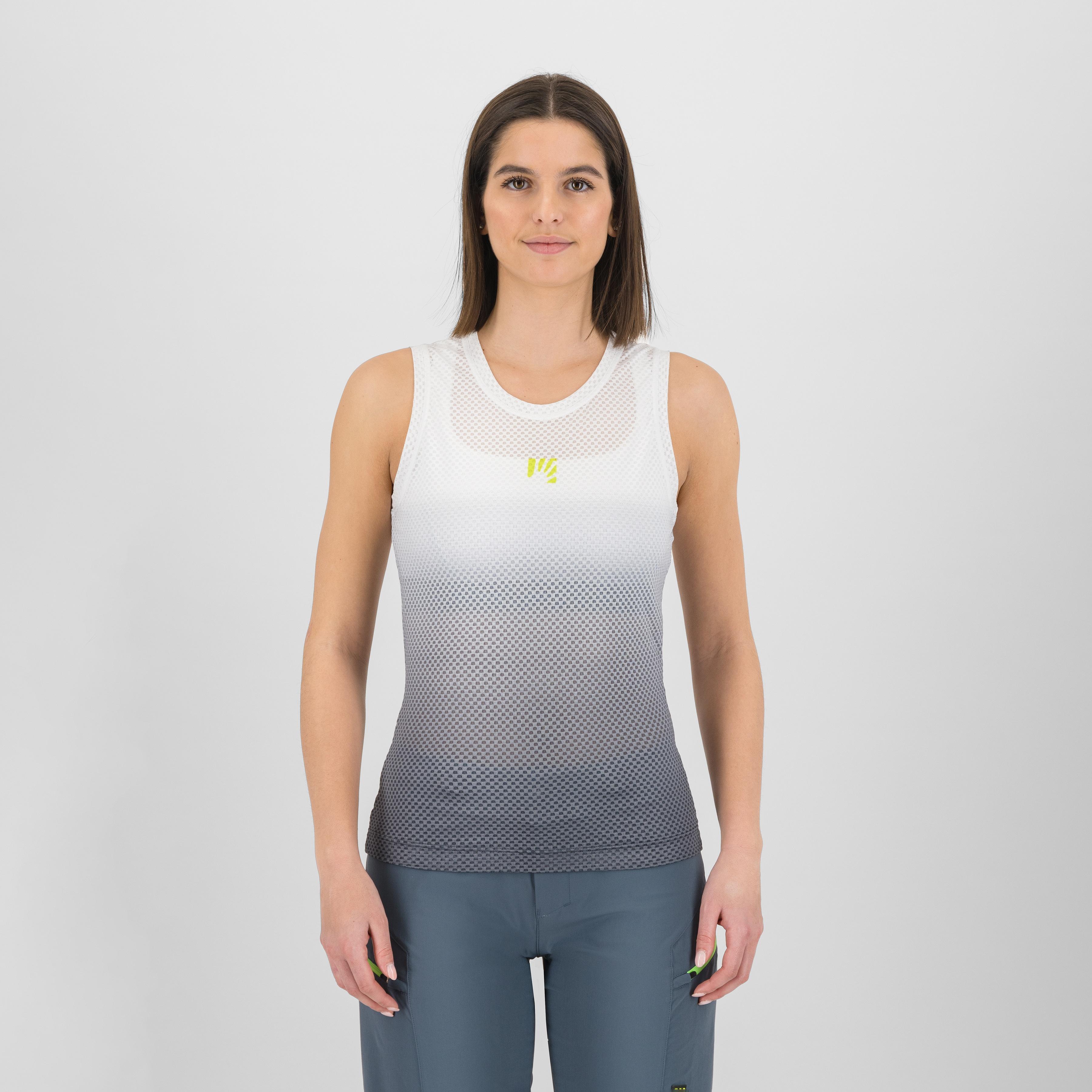 Verve mesh w sleeveless - vulcan/bright white - karpos