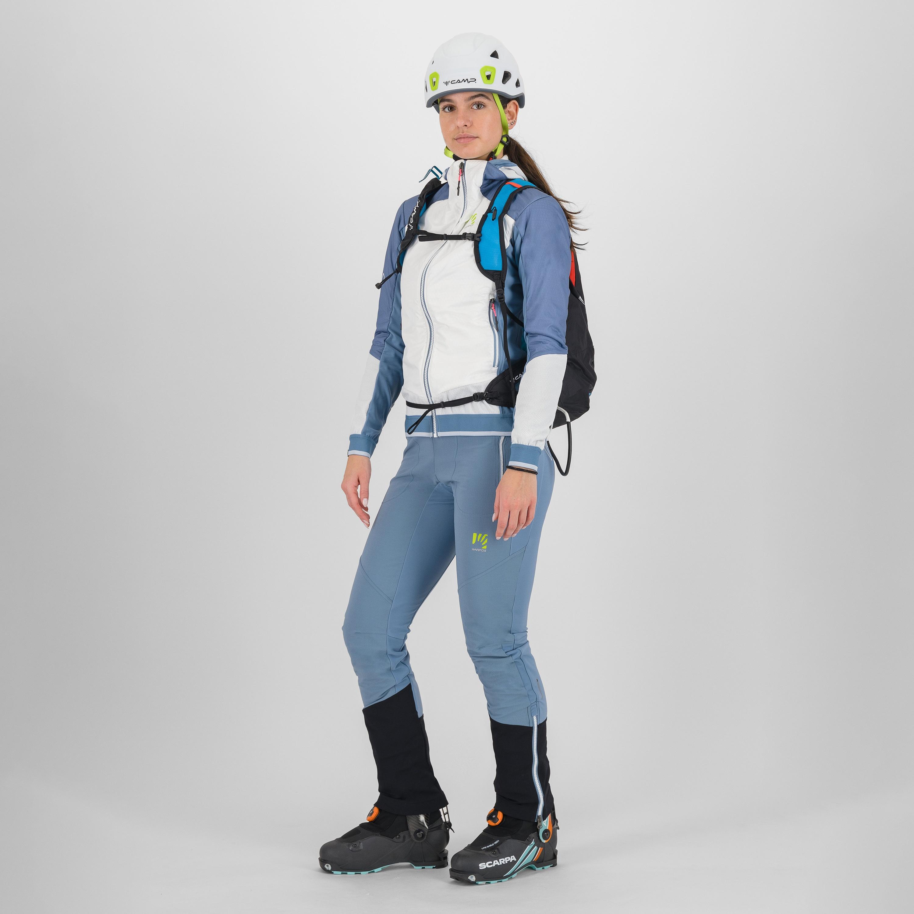 Alagna plus evo w jacket - bright white/spring lake - karpos