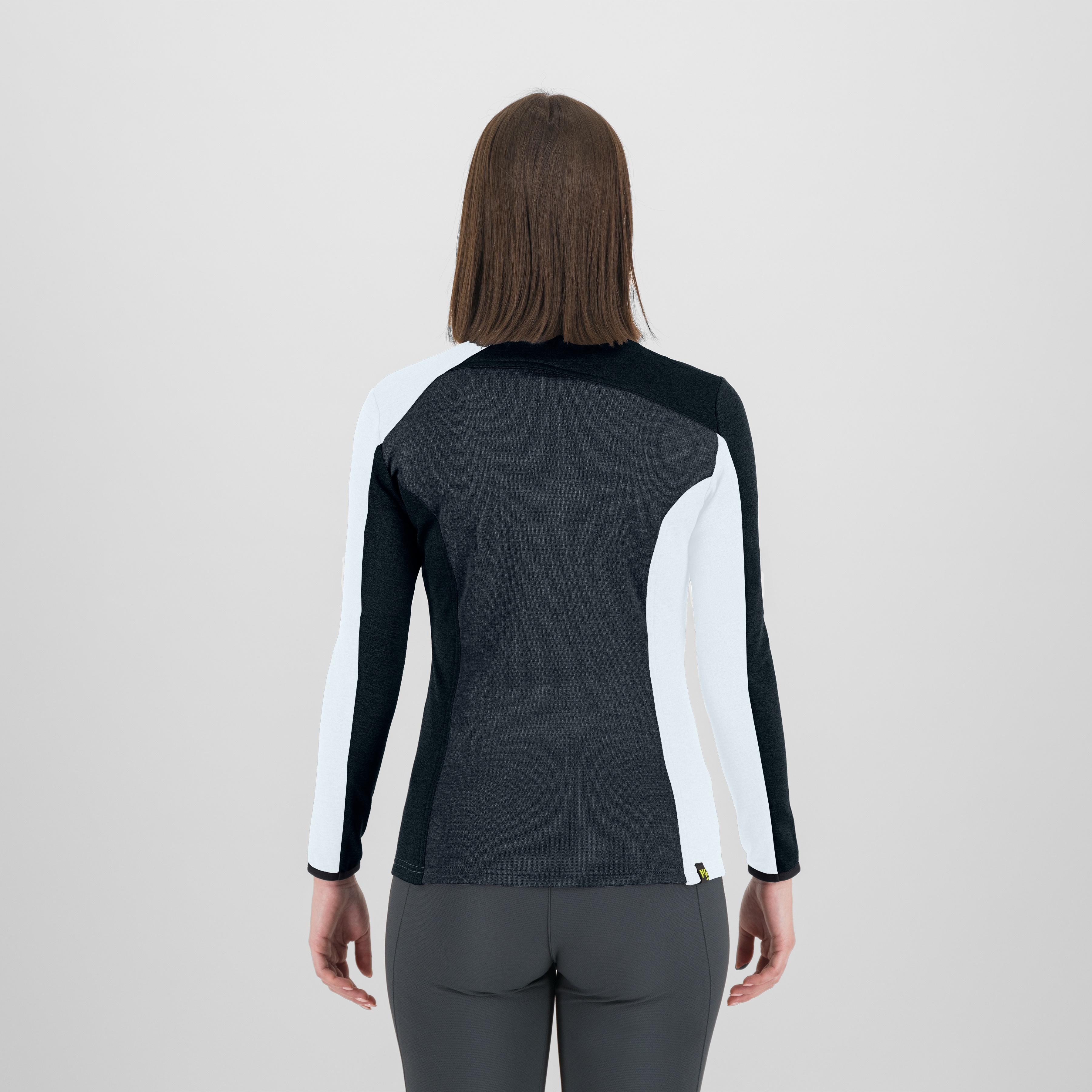 Federa full-zip w fleece - woodl.gray/black/br.white - karpos