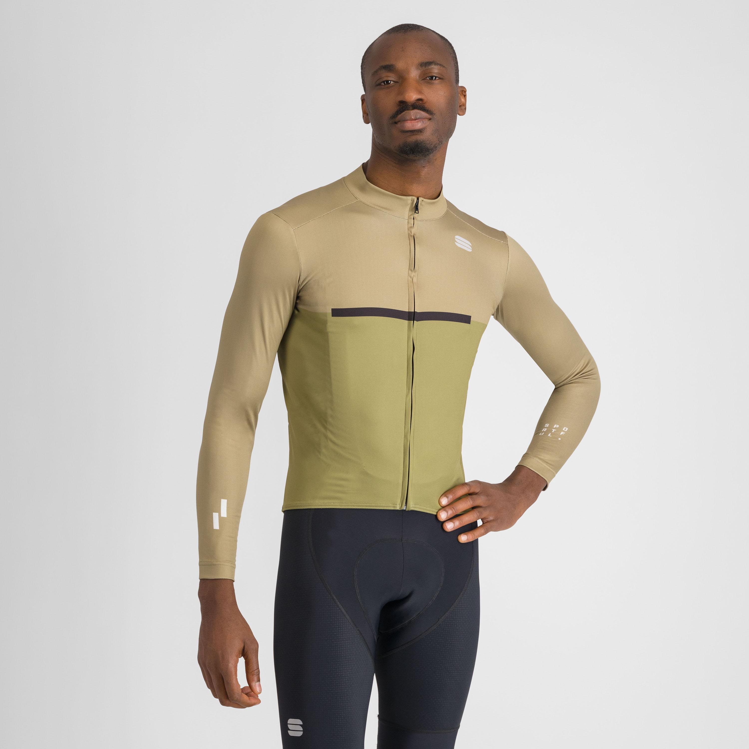 Pista thermal jersey - forest green olive black - sportful