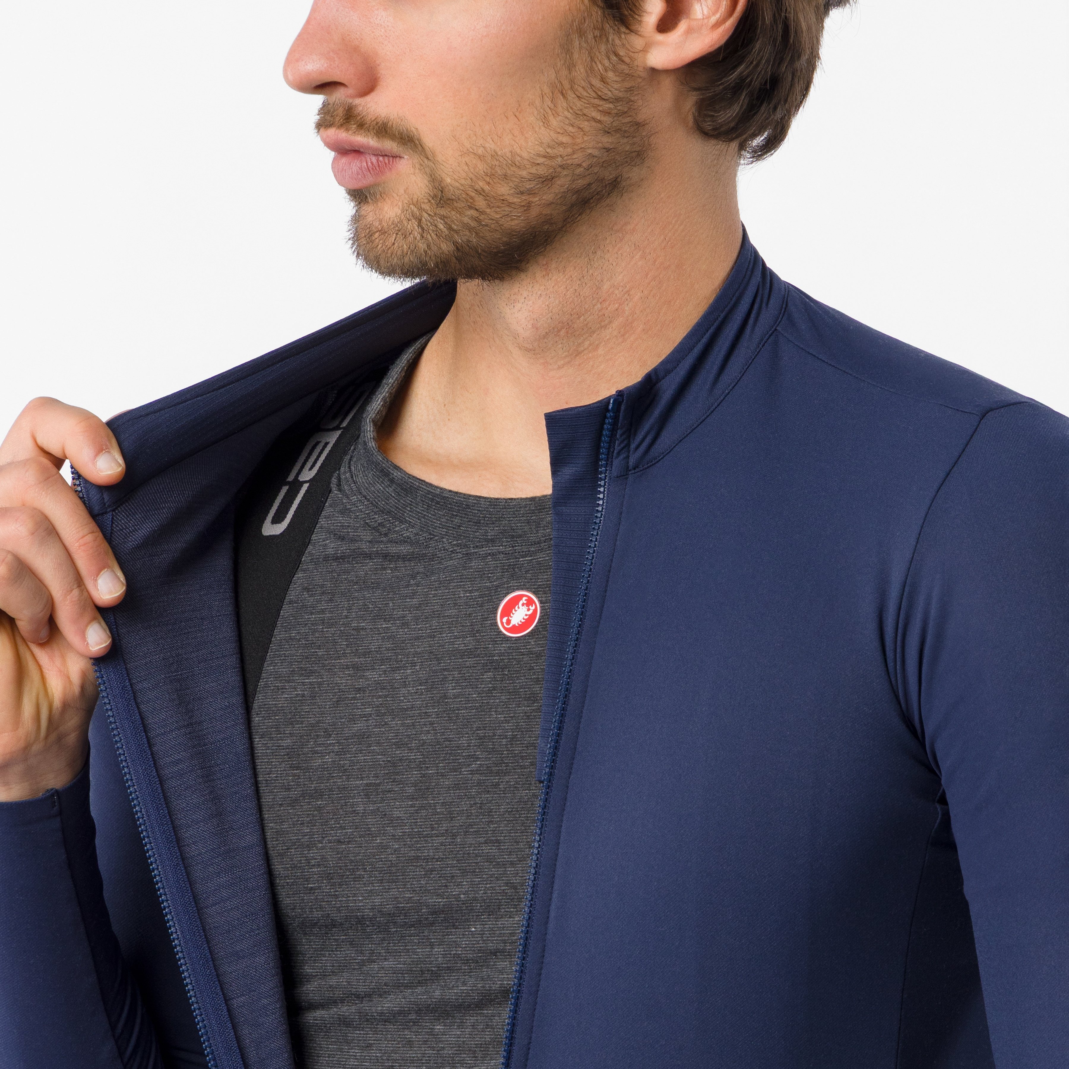 Thermowoven ls jersey - belgian blue - castelli