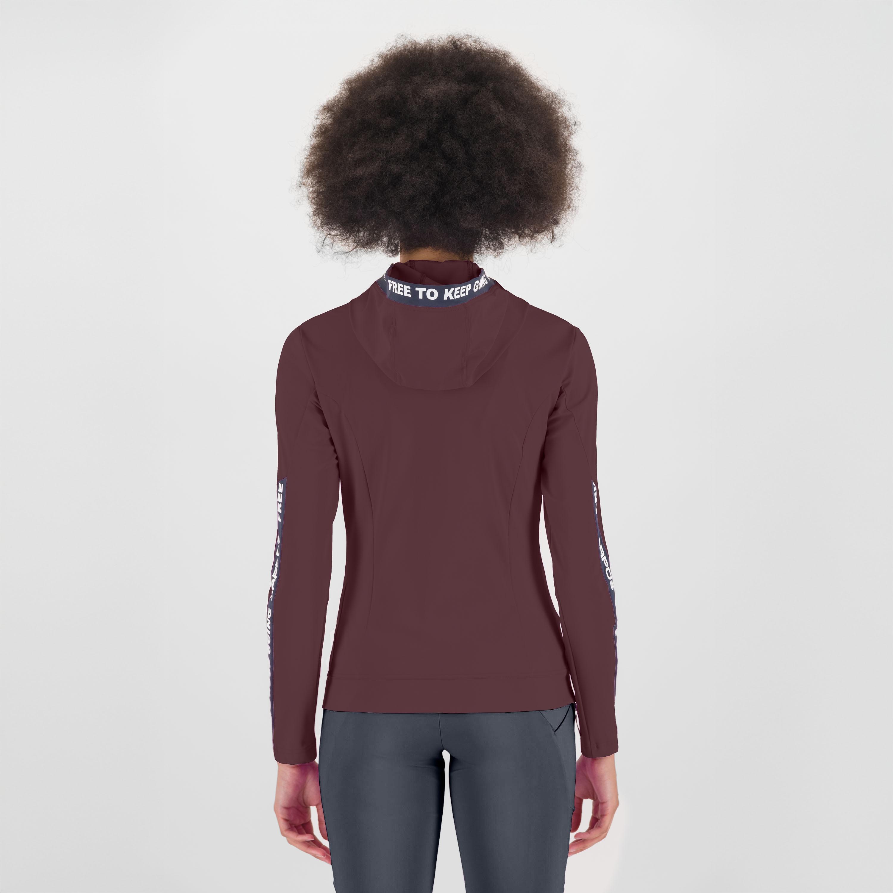 Easyfrizz w full-zip hoodie - vineyard/ombre blue - karpos