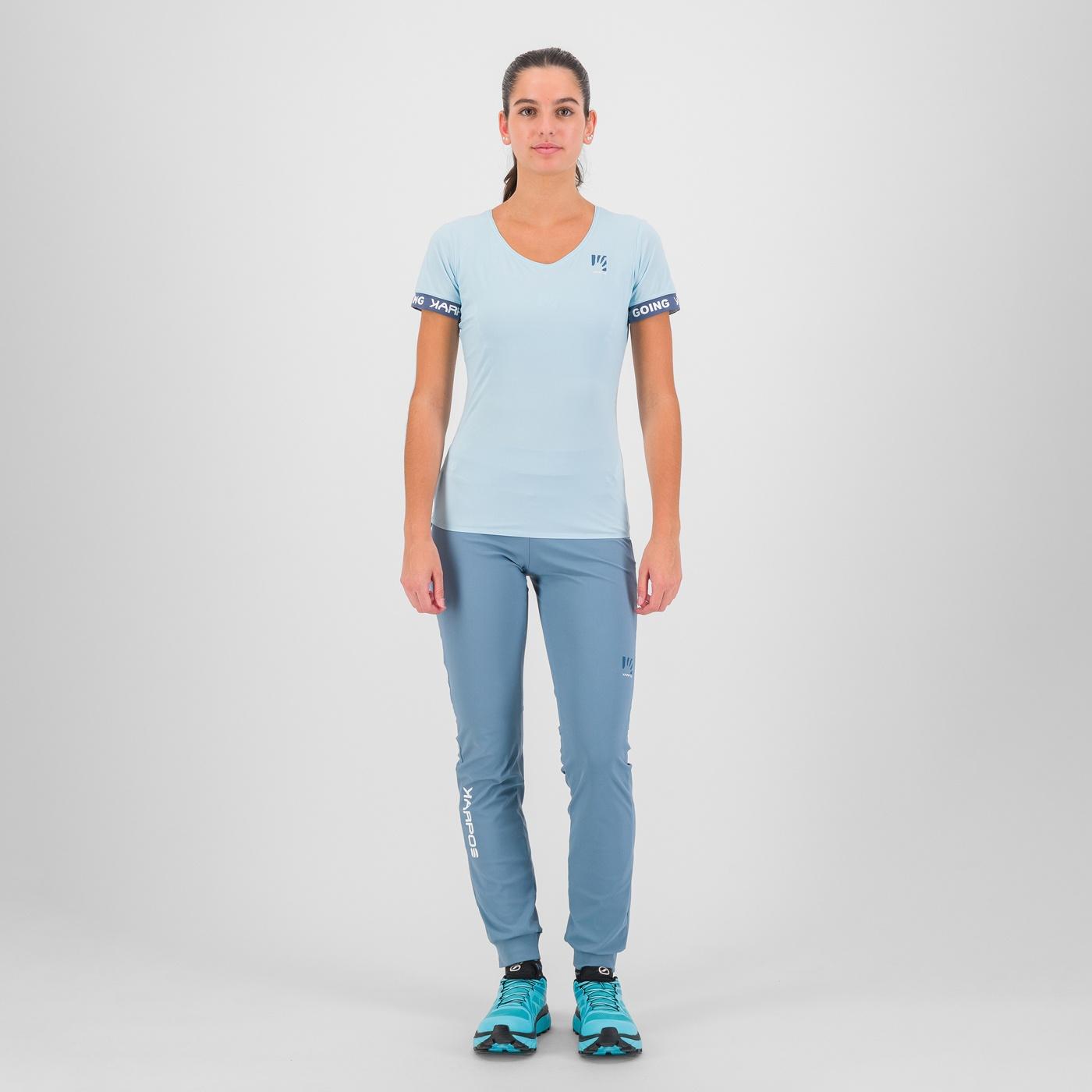 Easyfrizz w t-shirt - aquamarine/vintage indigo - karpos