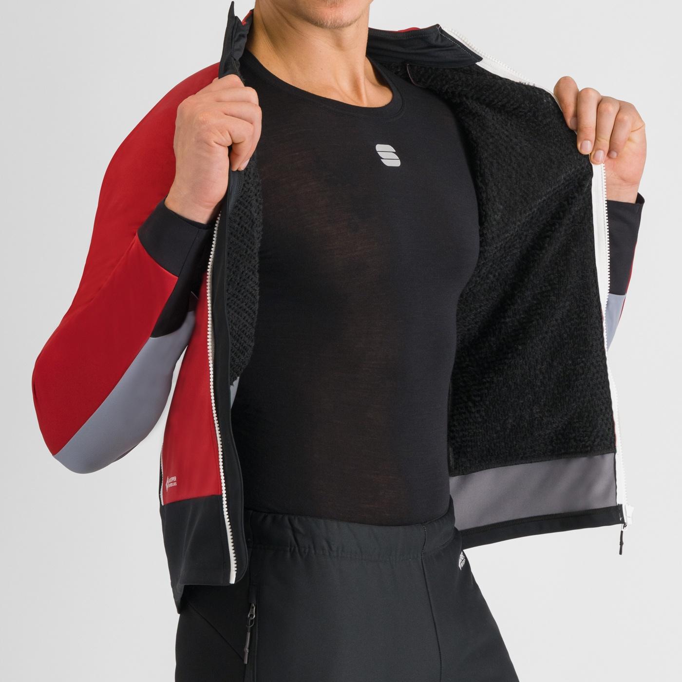 Apex jacket - red rumba/cement/black - sportful