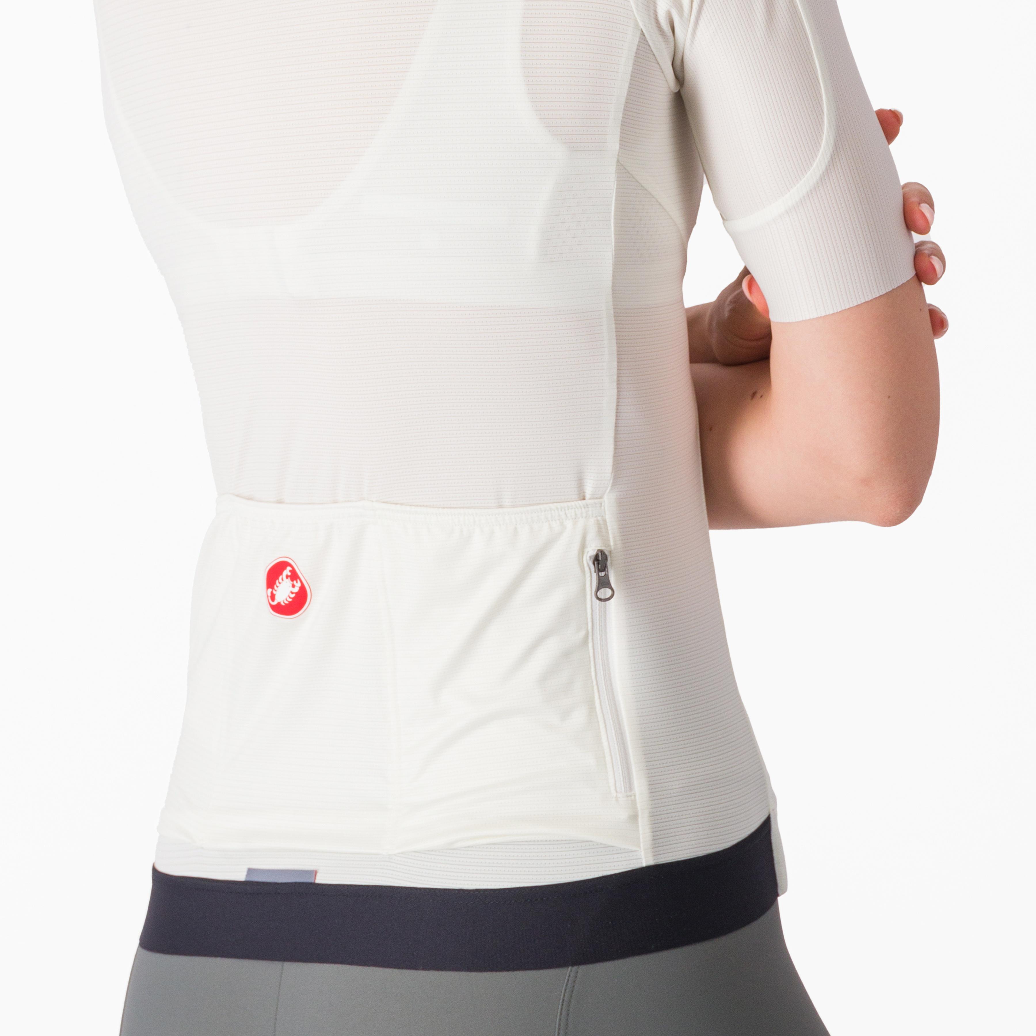 Espresso  w jersey - ivory/dark gray - castelli