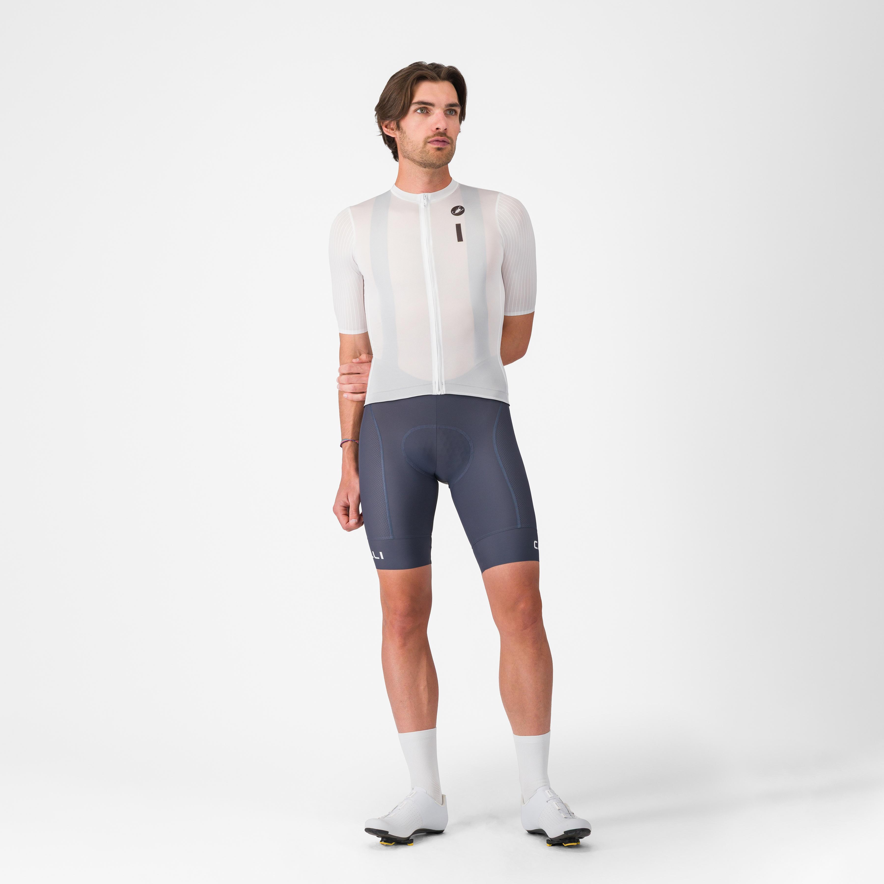 Drittone logo jersey - white/black - castelli