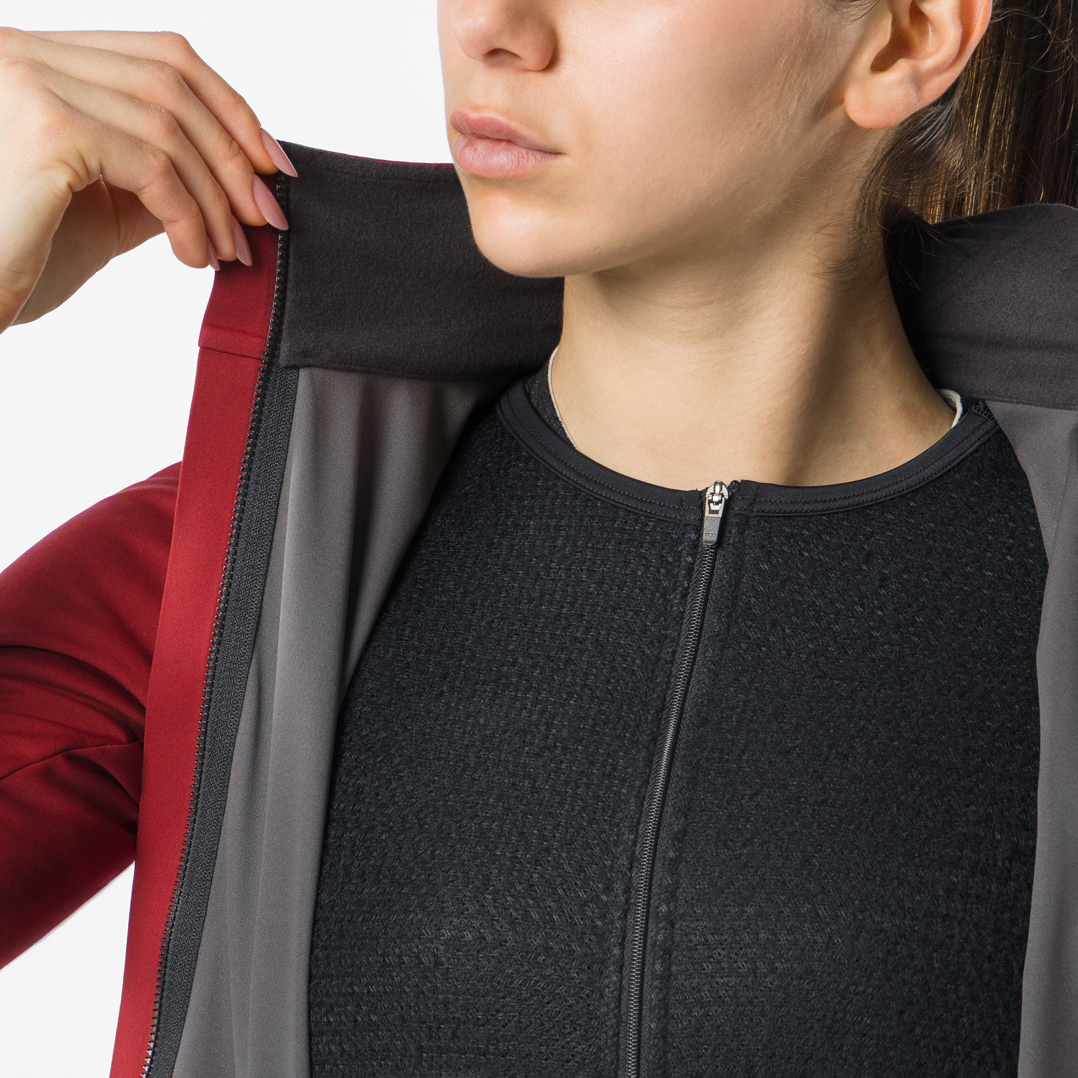 Alpha 150 w jacket - garnet/black - castelli
