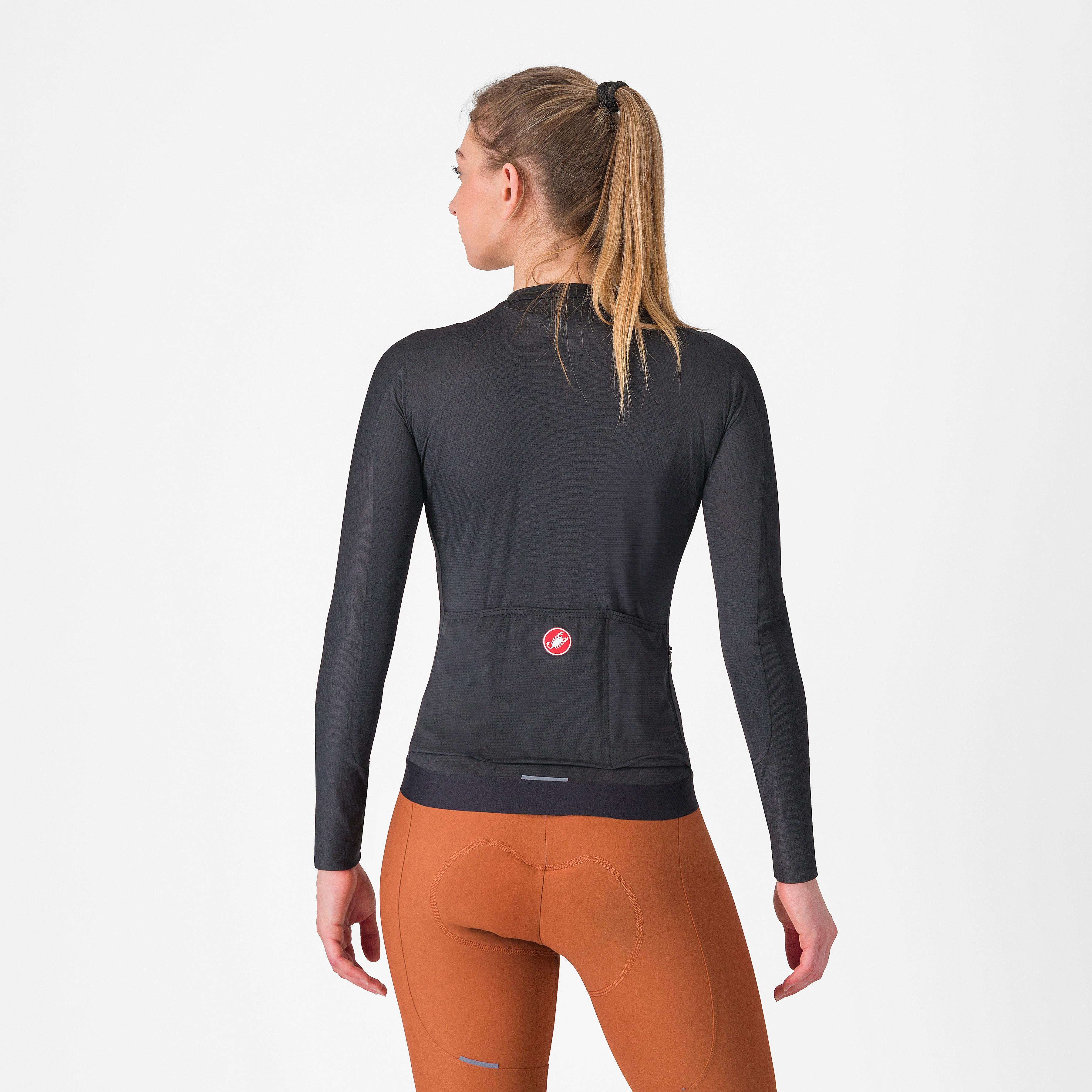 Espresso w long sleeve jersey - light black/dark gray - castelli