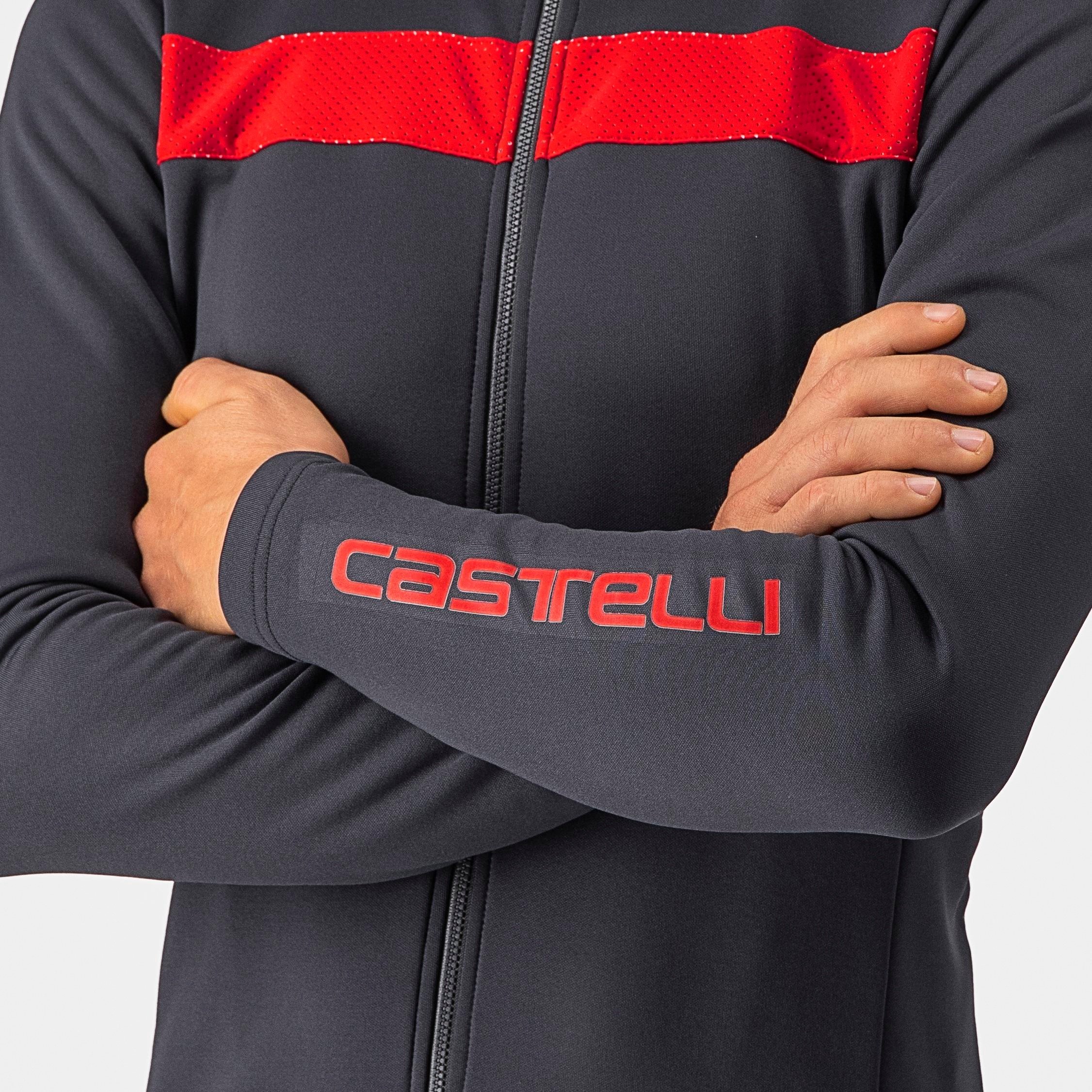 Puro 3 jersey fz - dark gray/red reflex - castelli