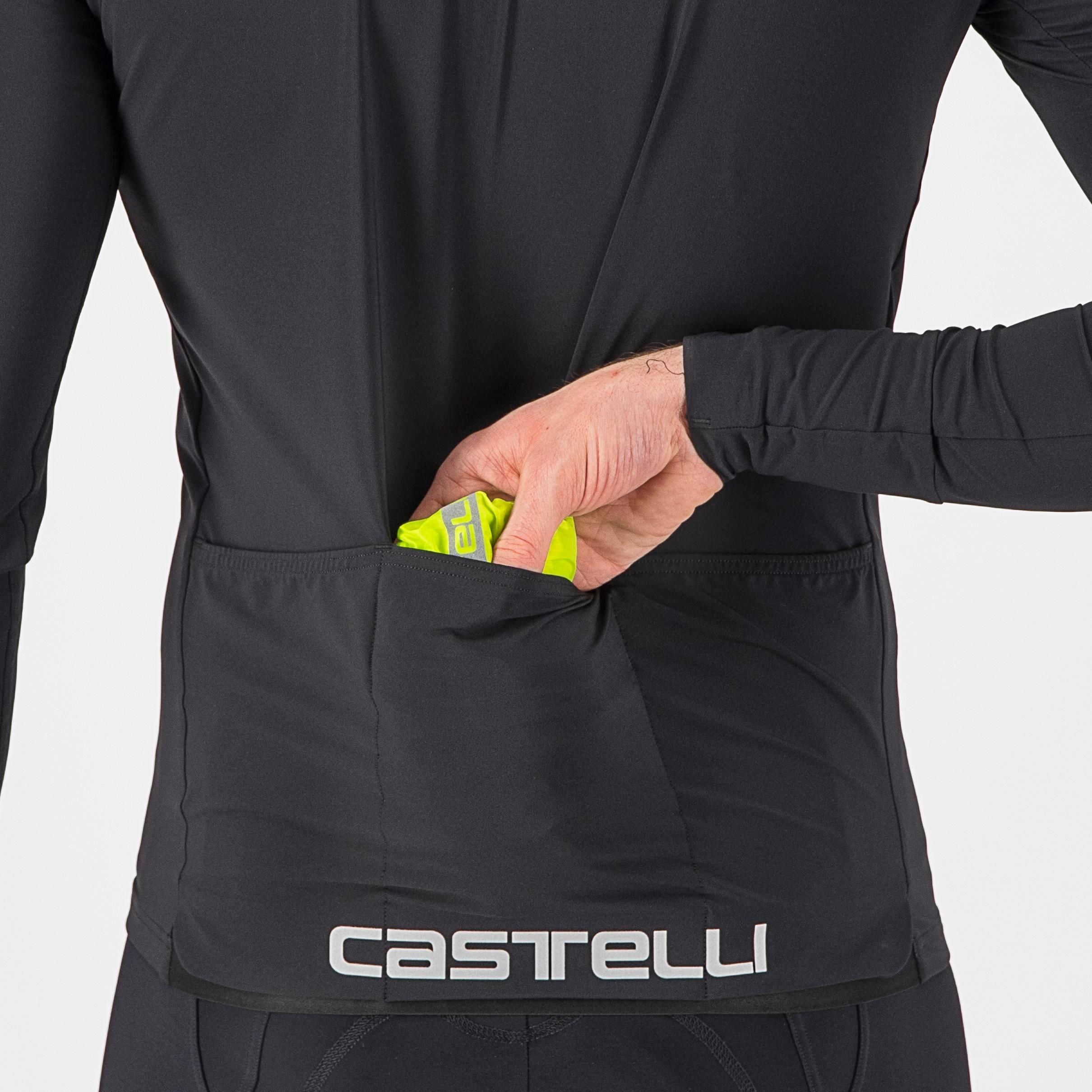 Squadra stretch jacket - electric lime/dark gray - castelli