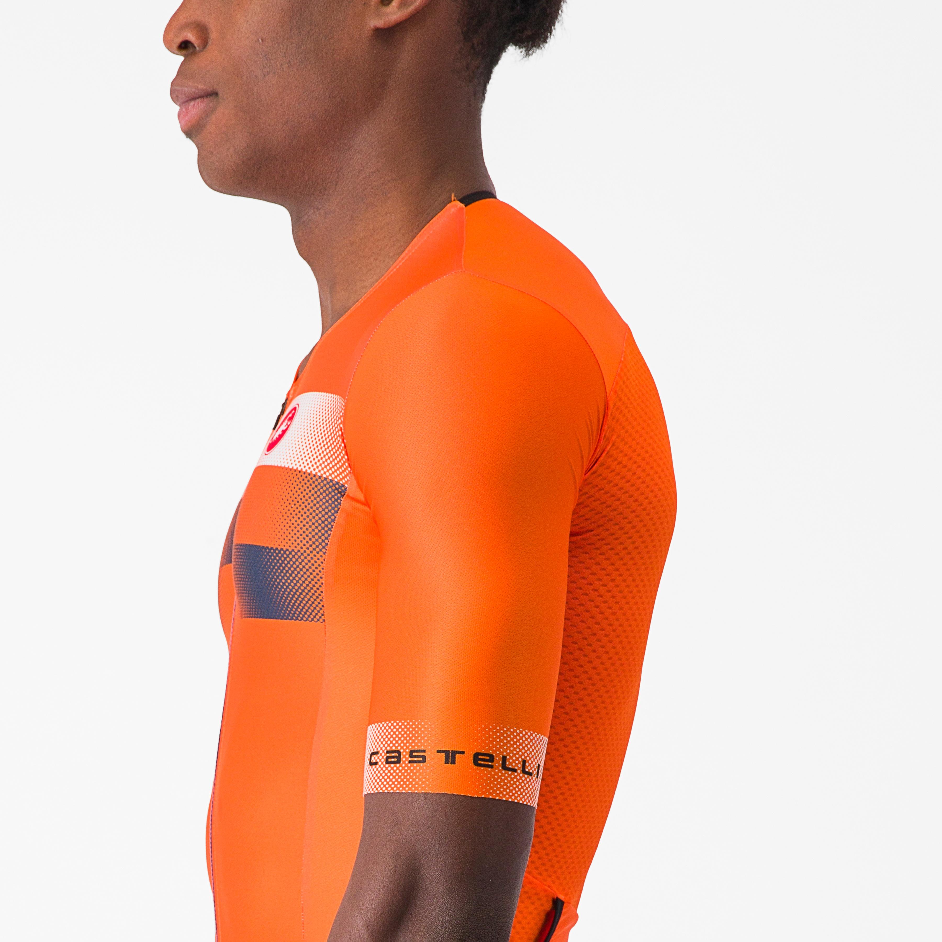 Free speed 2 race top - brilliant orange/belgian blue- - castelli