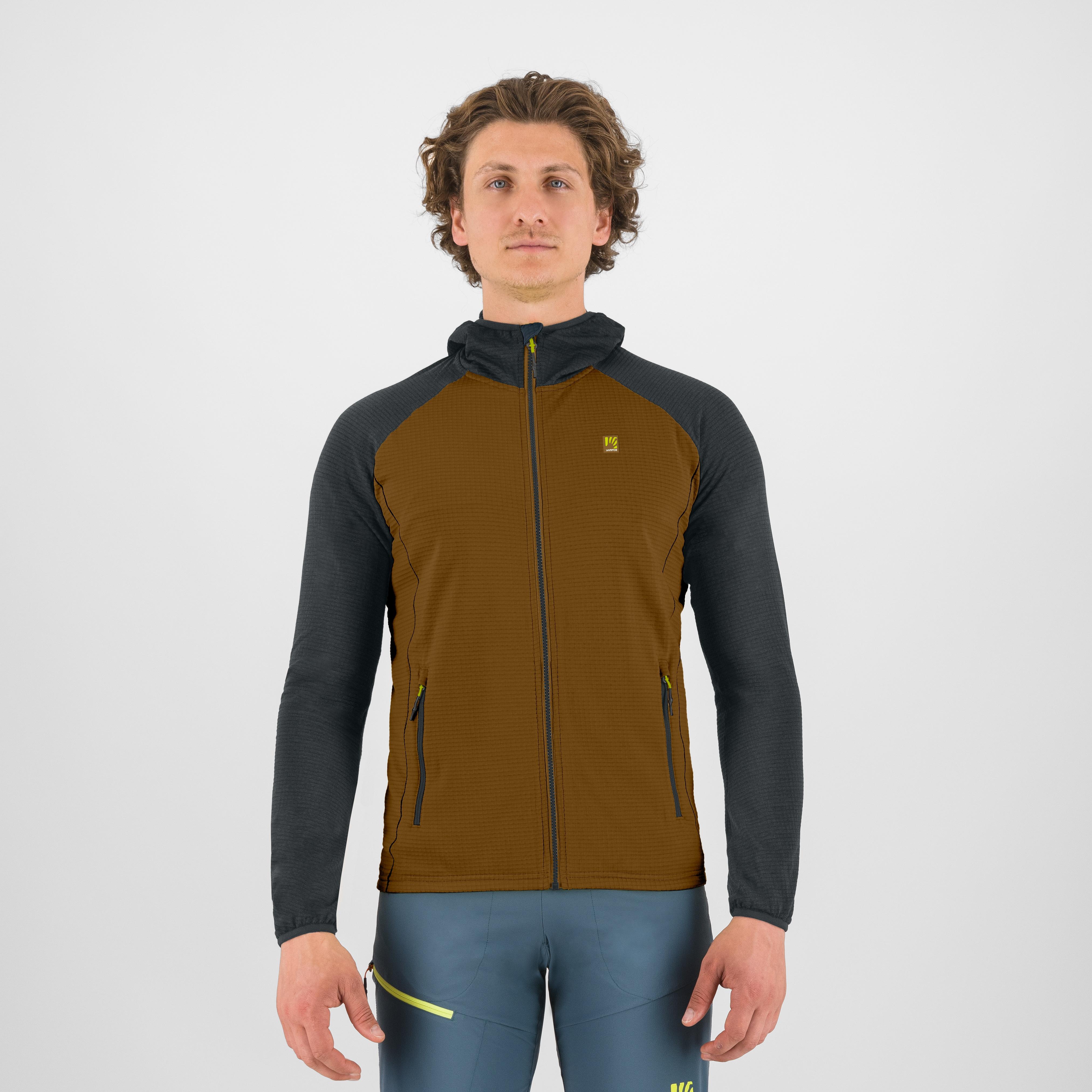 Ambrizzola full-zip hoodie - bronze/woodl.gray - karpos
