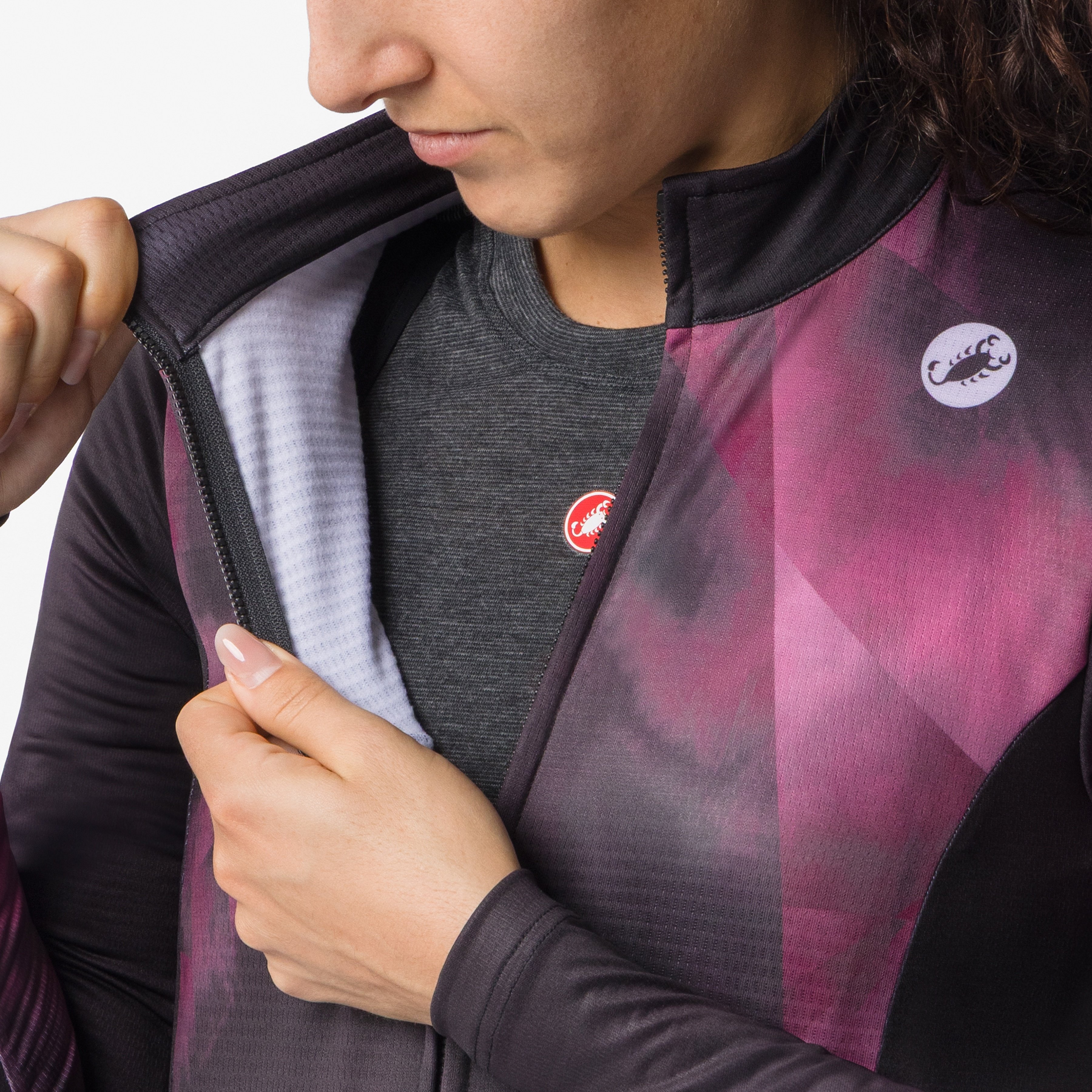 Prismatic thermal ls jersey - black/deep bordeaux - castelli