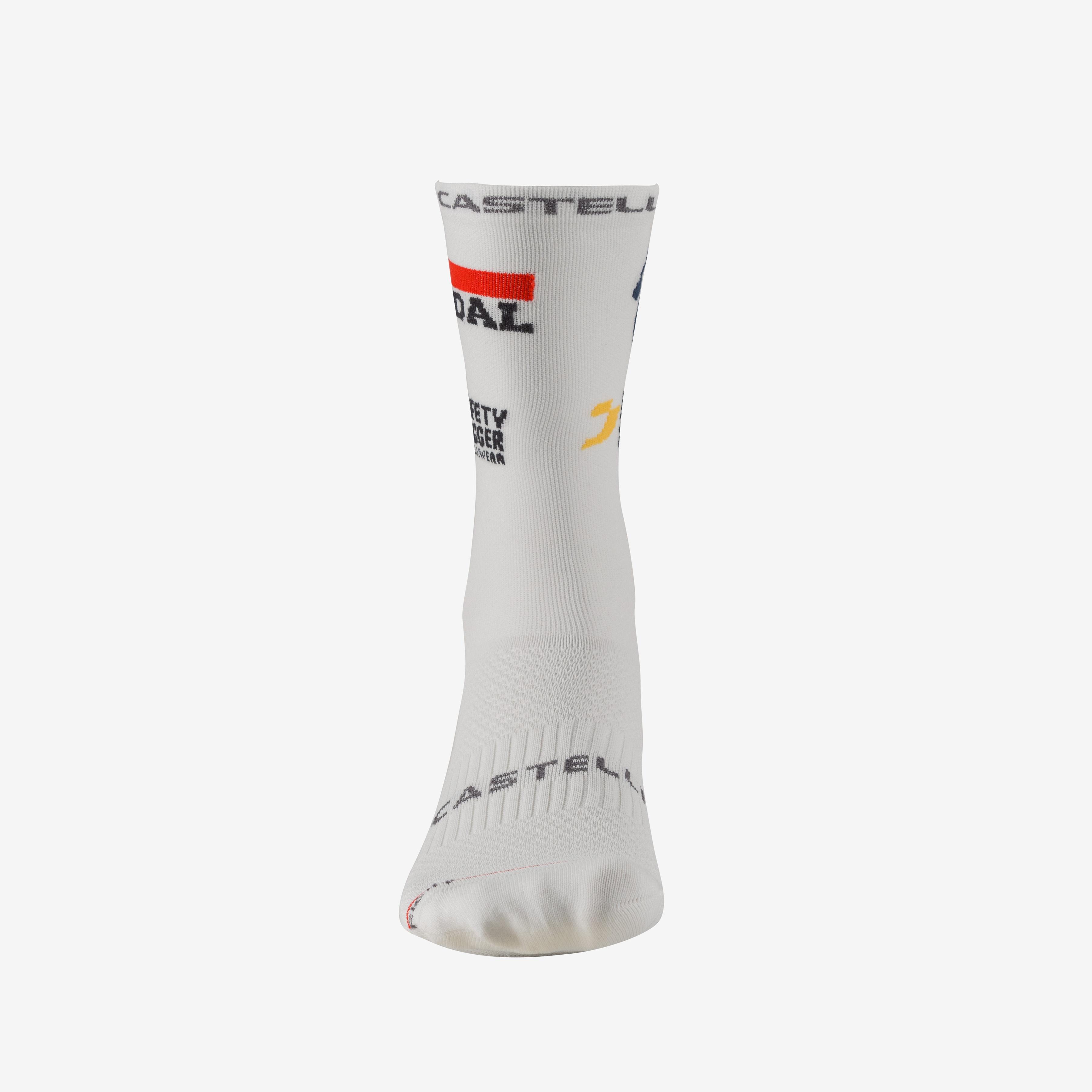 Rosso corsa pro 18 sock - white - castelli