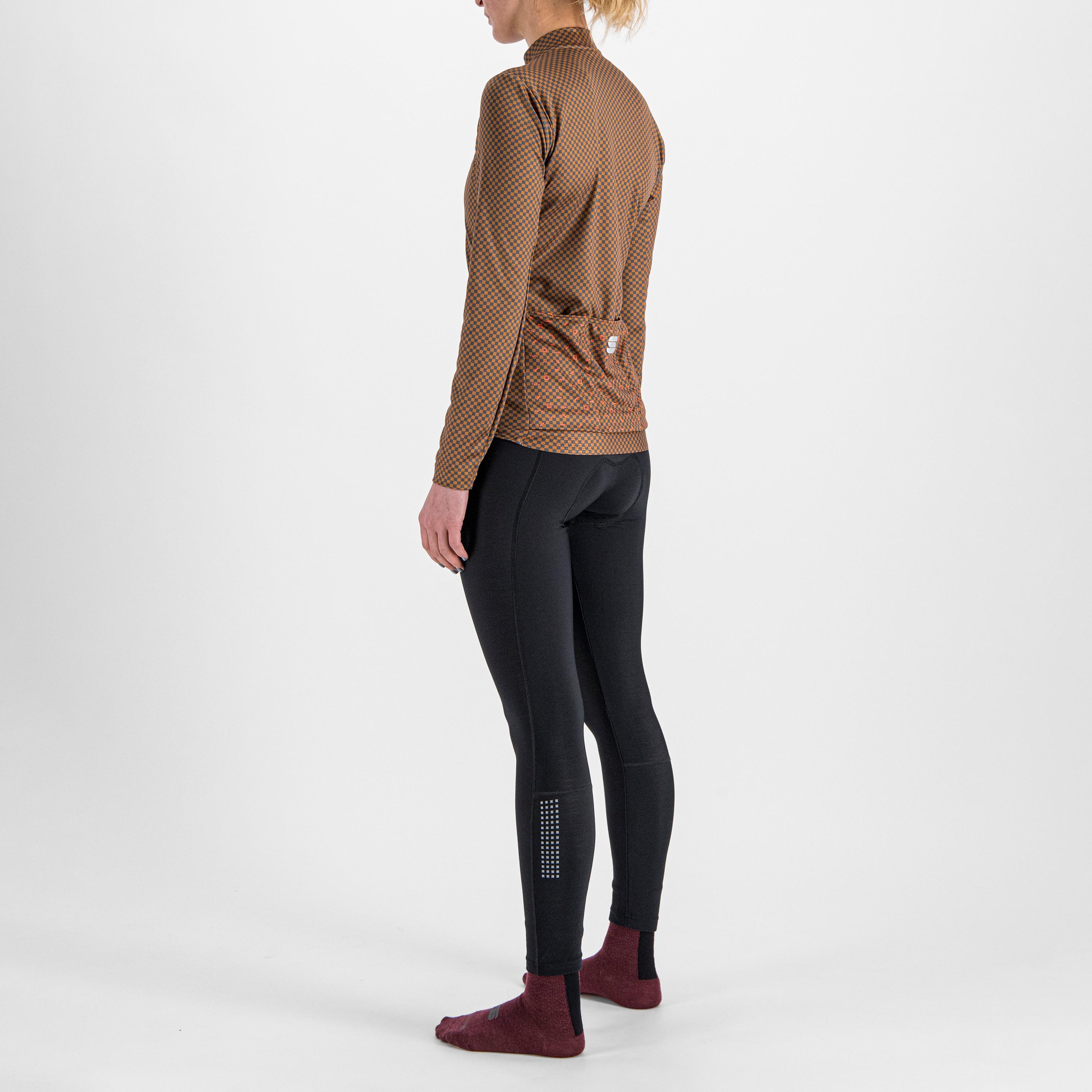 Checkmate w thermal jersey - leather anthracite pompelmo - sportful