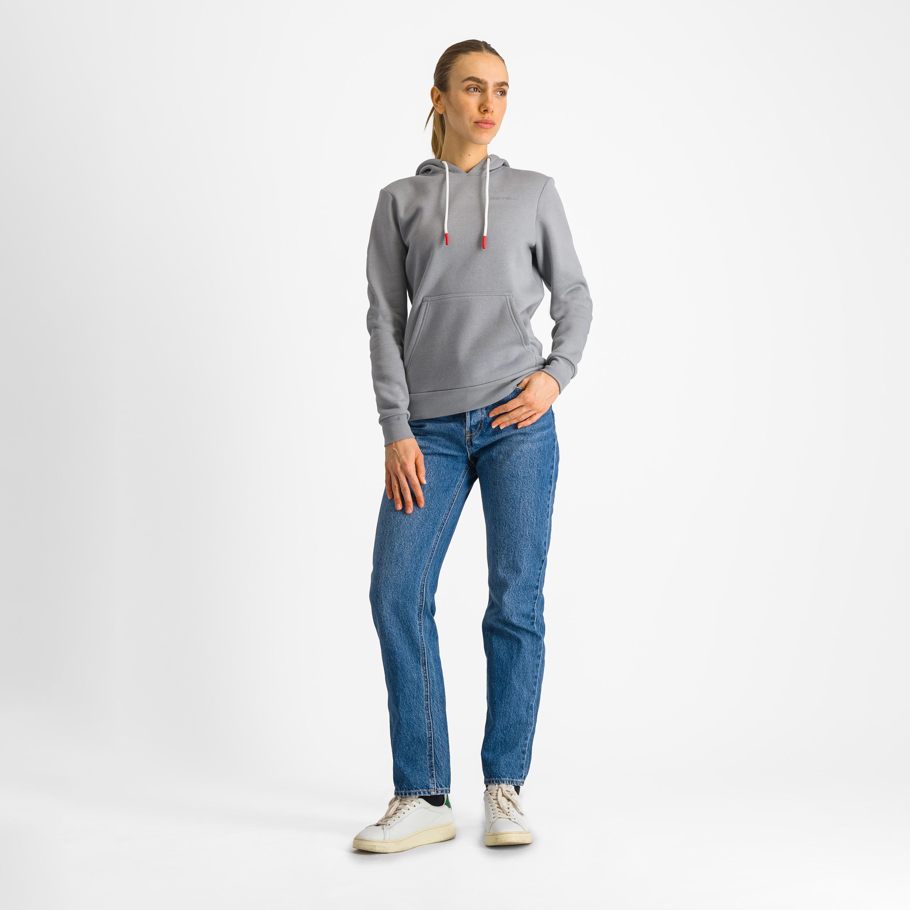 Classico w hoodie - cool gray 8c - castelli