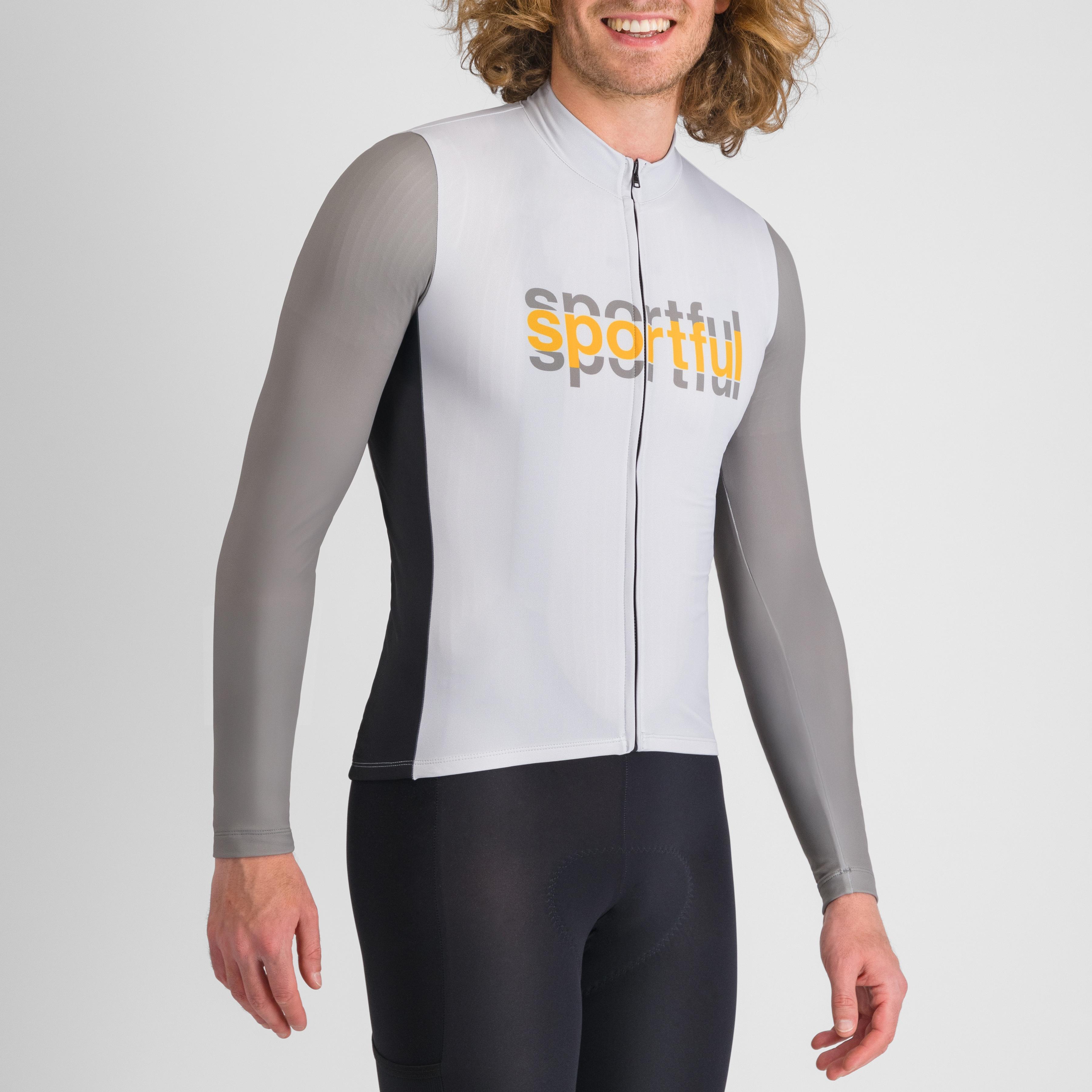 Supergiara logo thermal jersey - stone grey - sportful