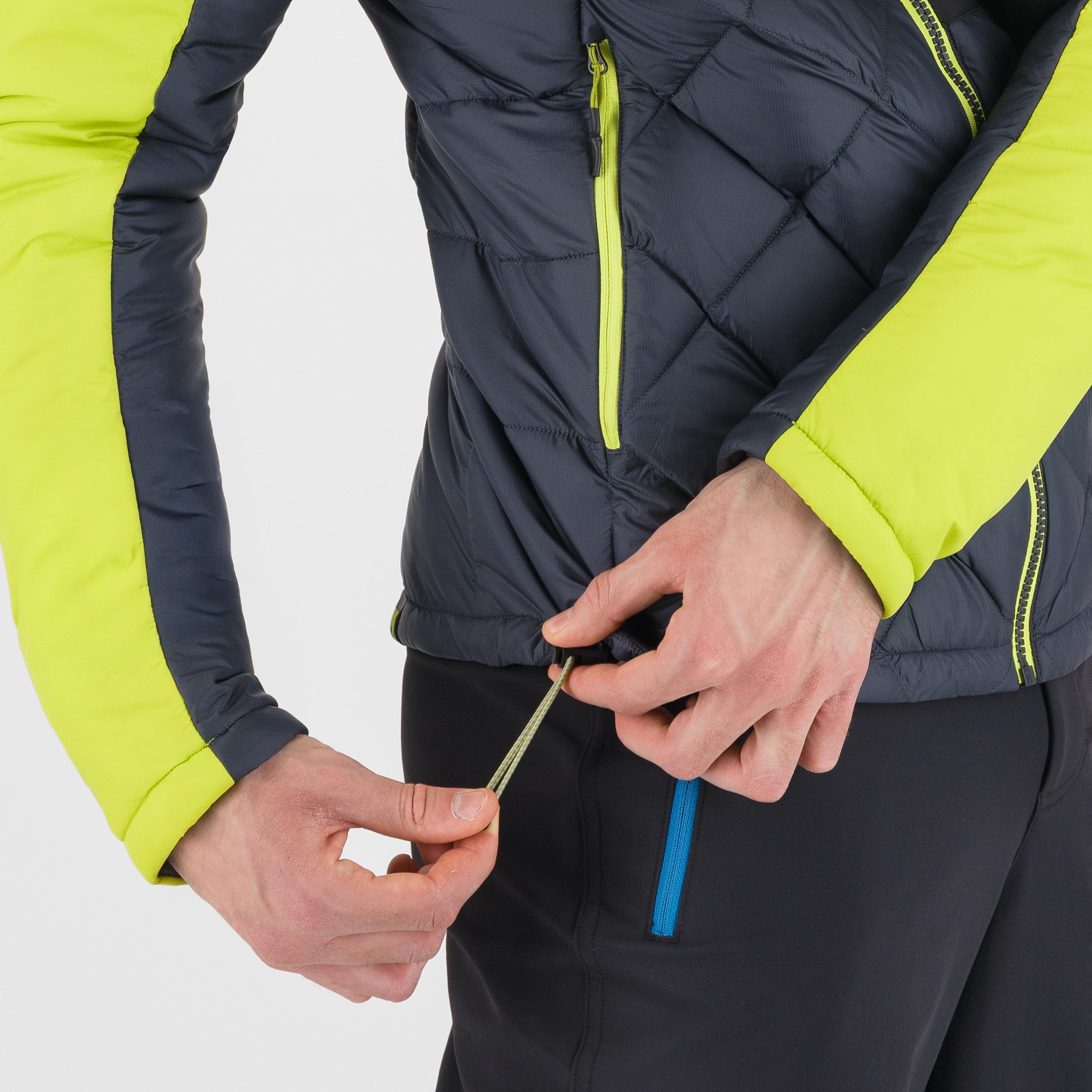 Lastei up jacket - woodl.gray/acid lime - karpos