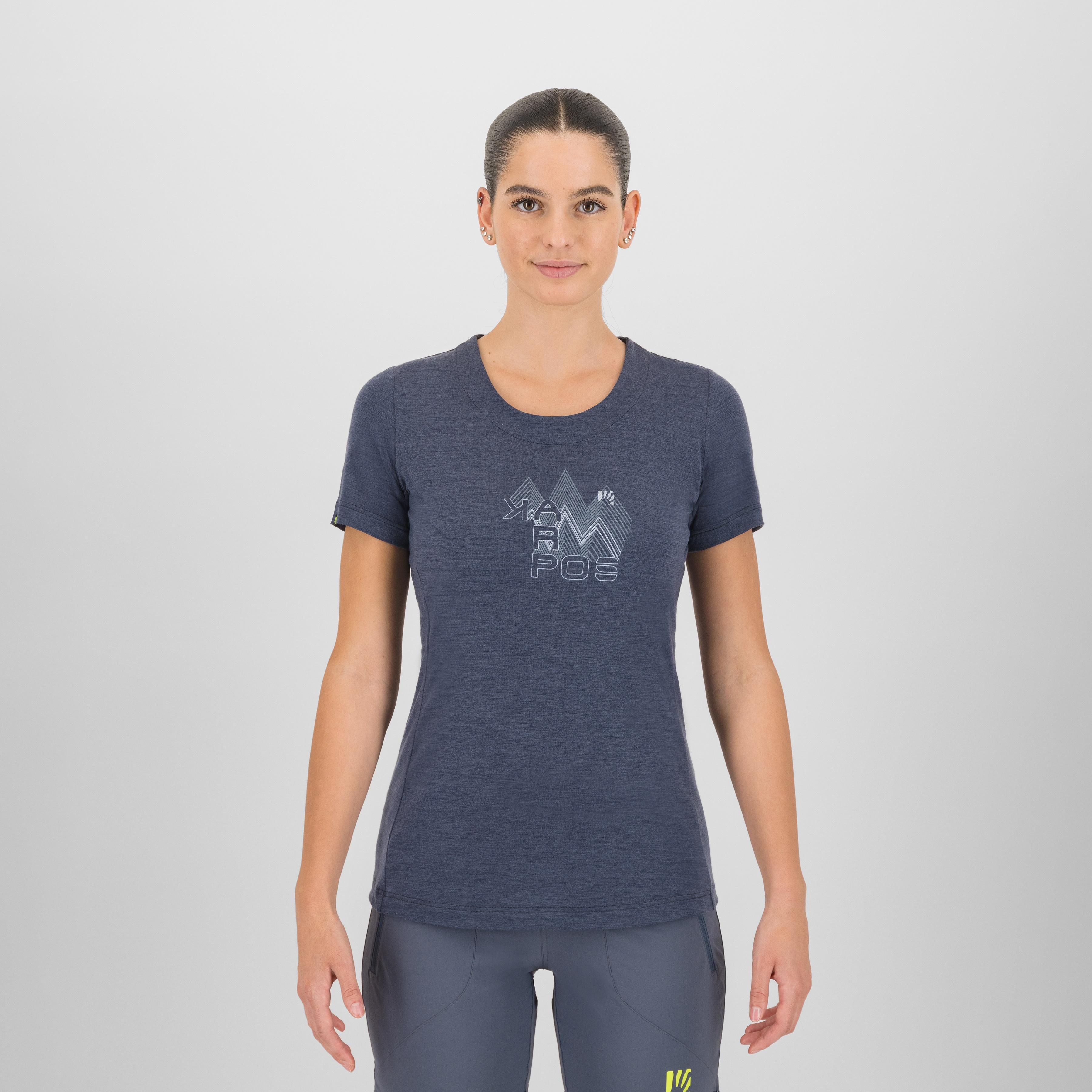 Gusela merino w t-shirt - ombre blue - karpos