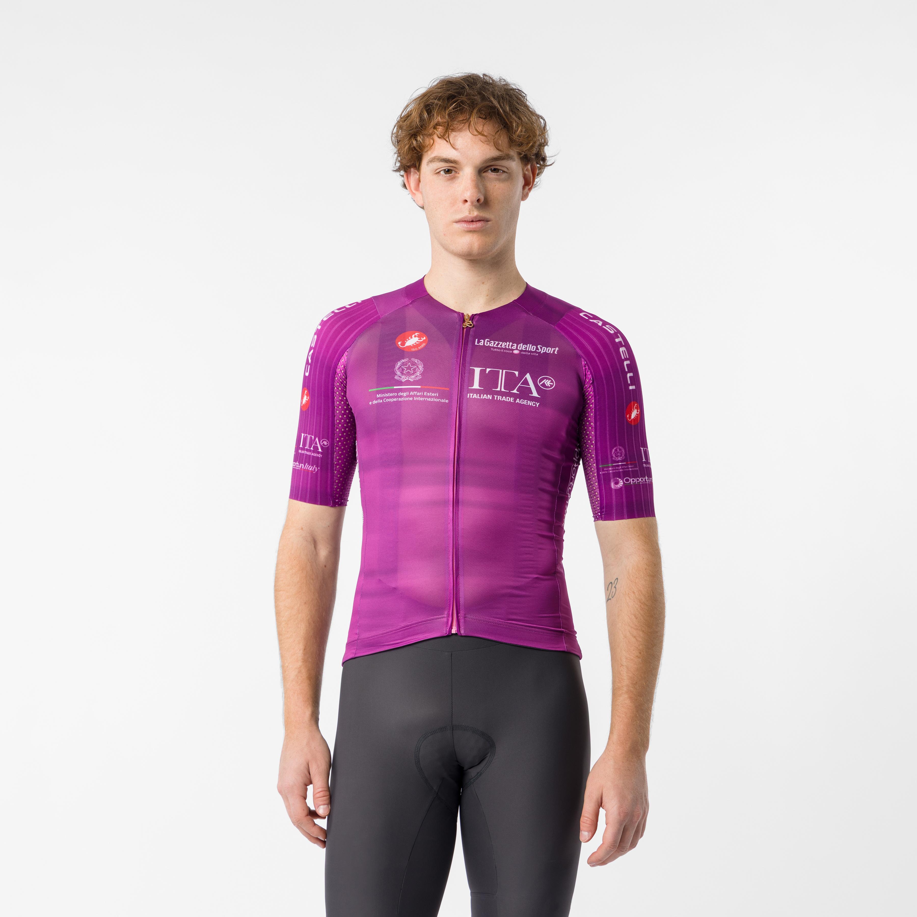 #giro109 race 8s jersey - ciclamino - castelli