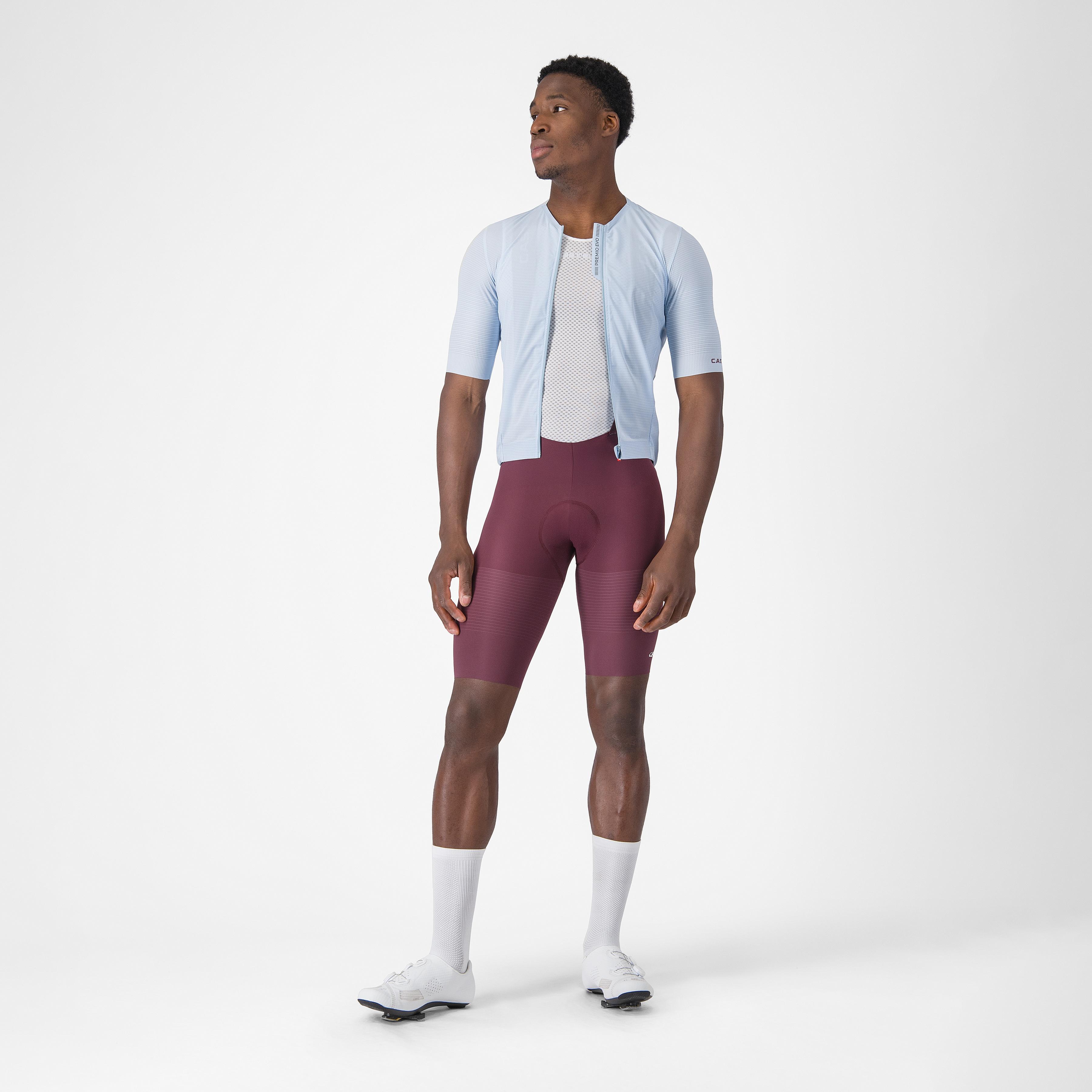 Premio evo bibshort - deep bordeaux/winter sky - castelli