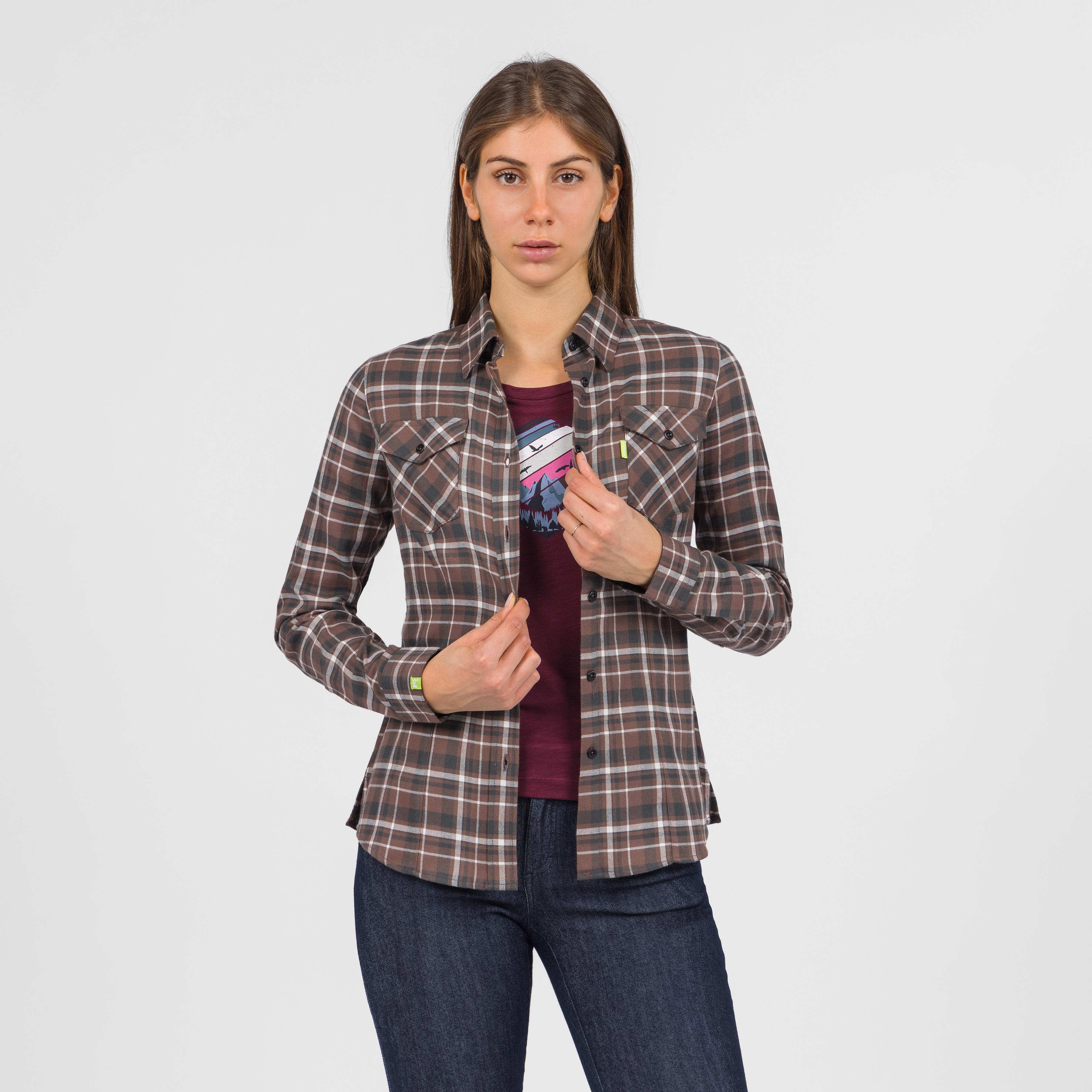 Martora w winter shirt - gianduia brown/woodl.gray - karpos