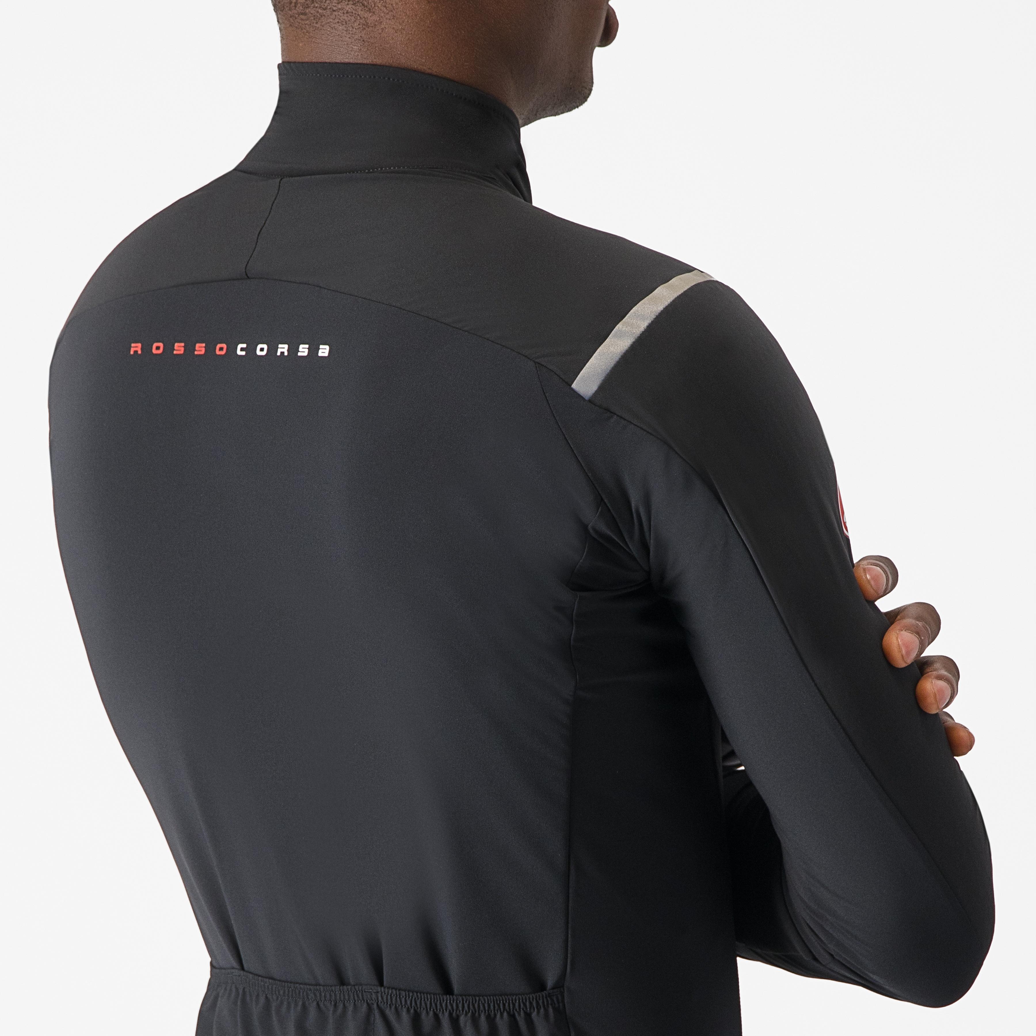 Alpha flight ros jacket - light black/silver reflex-dark - castelli