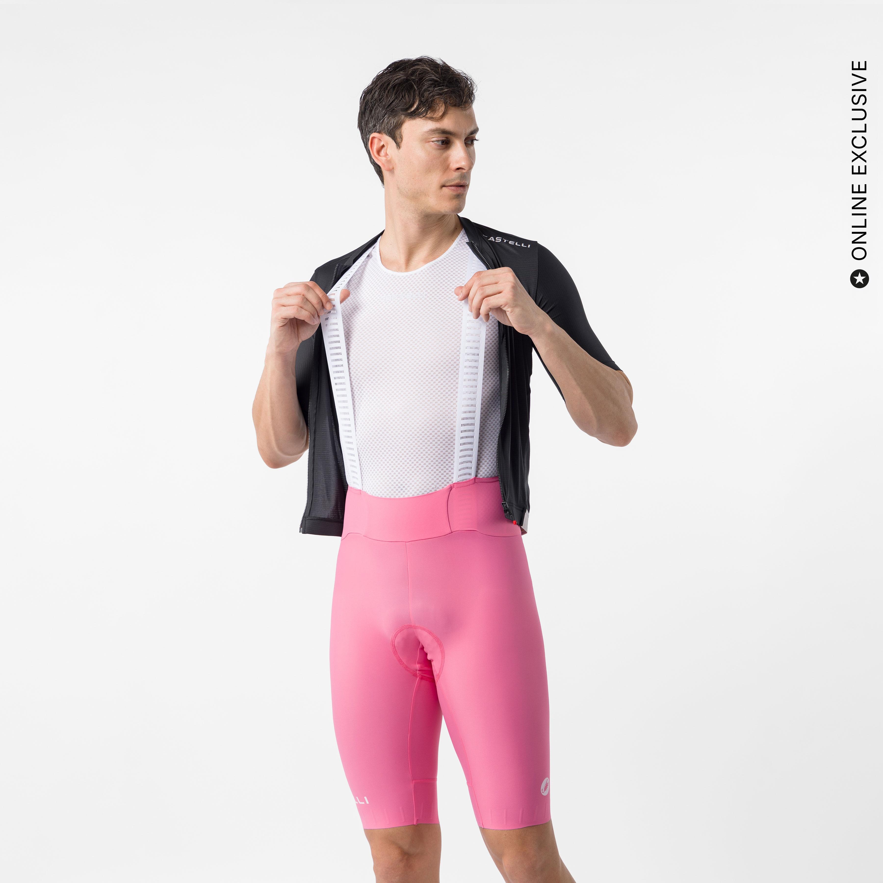 Espresso 2 bibshort - rosa giro - castelli