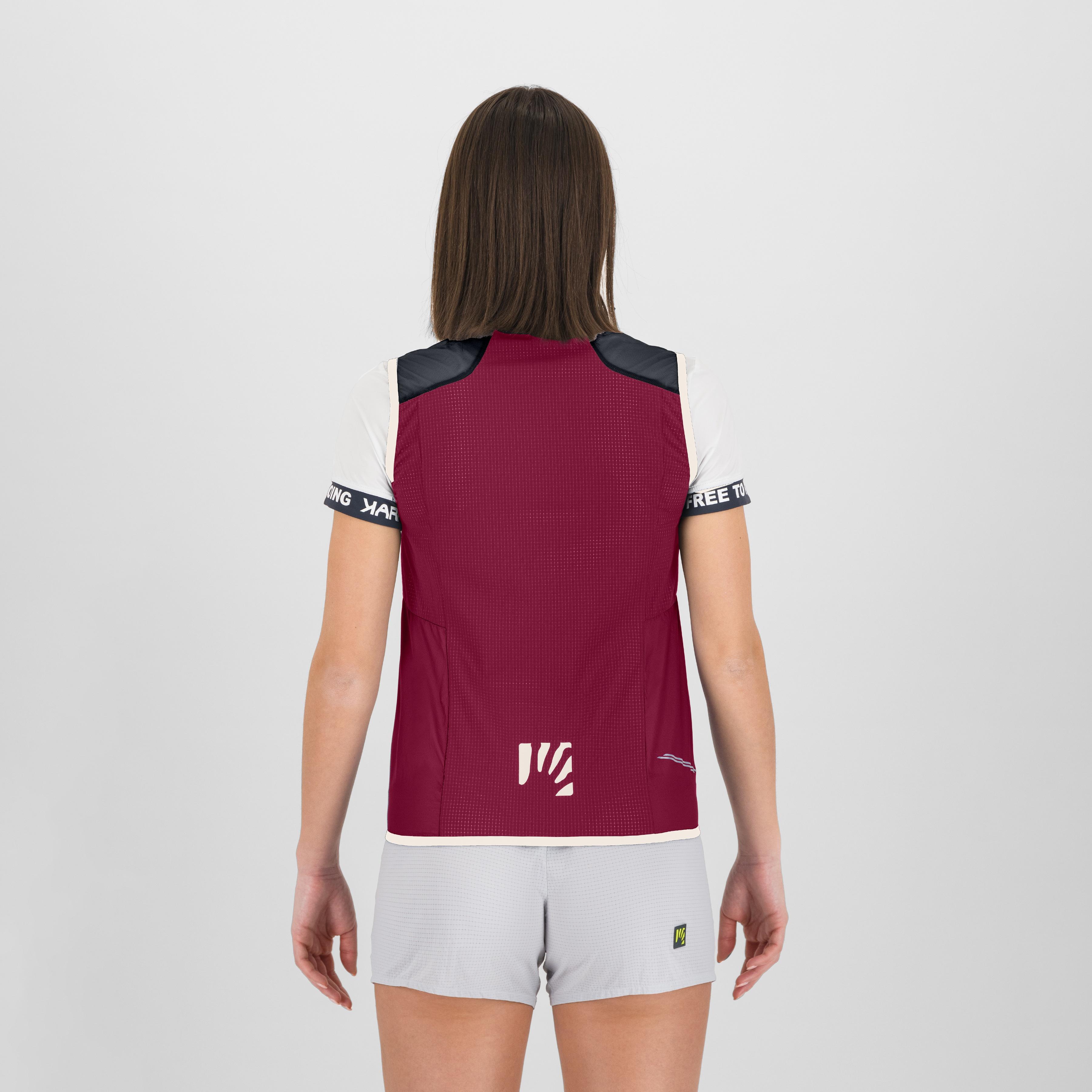 Lavaredo wind w vest - beet red/vulcan - karpos
