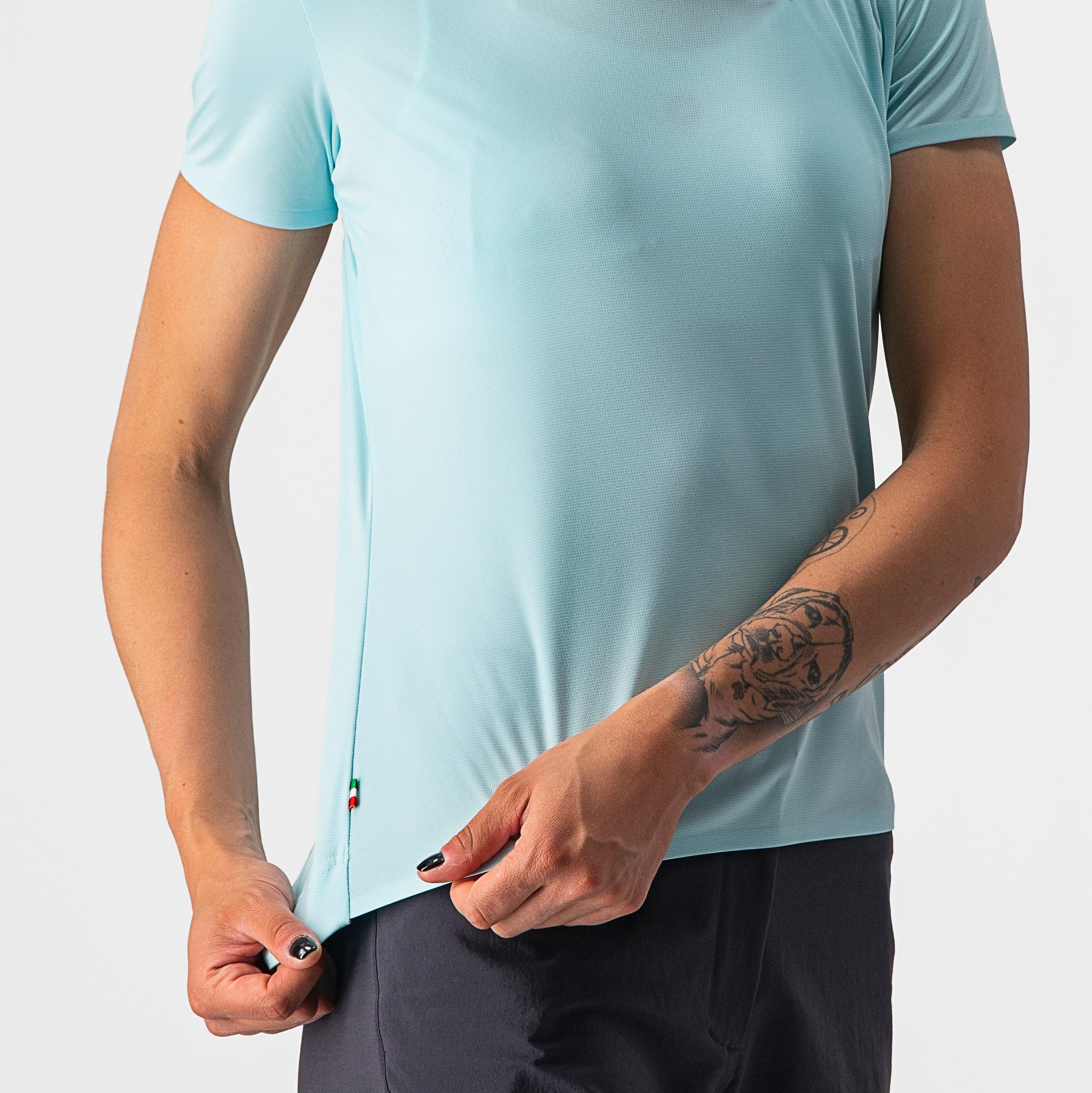 Tech 2 w tee - light acqua - castelli