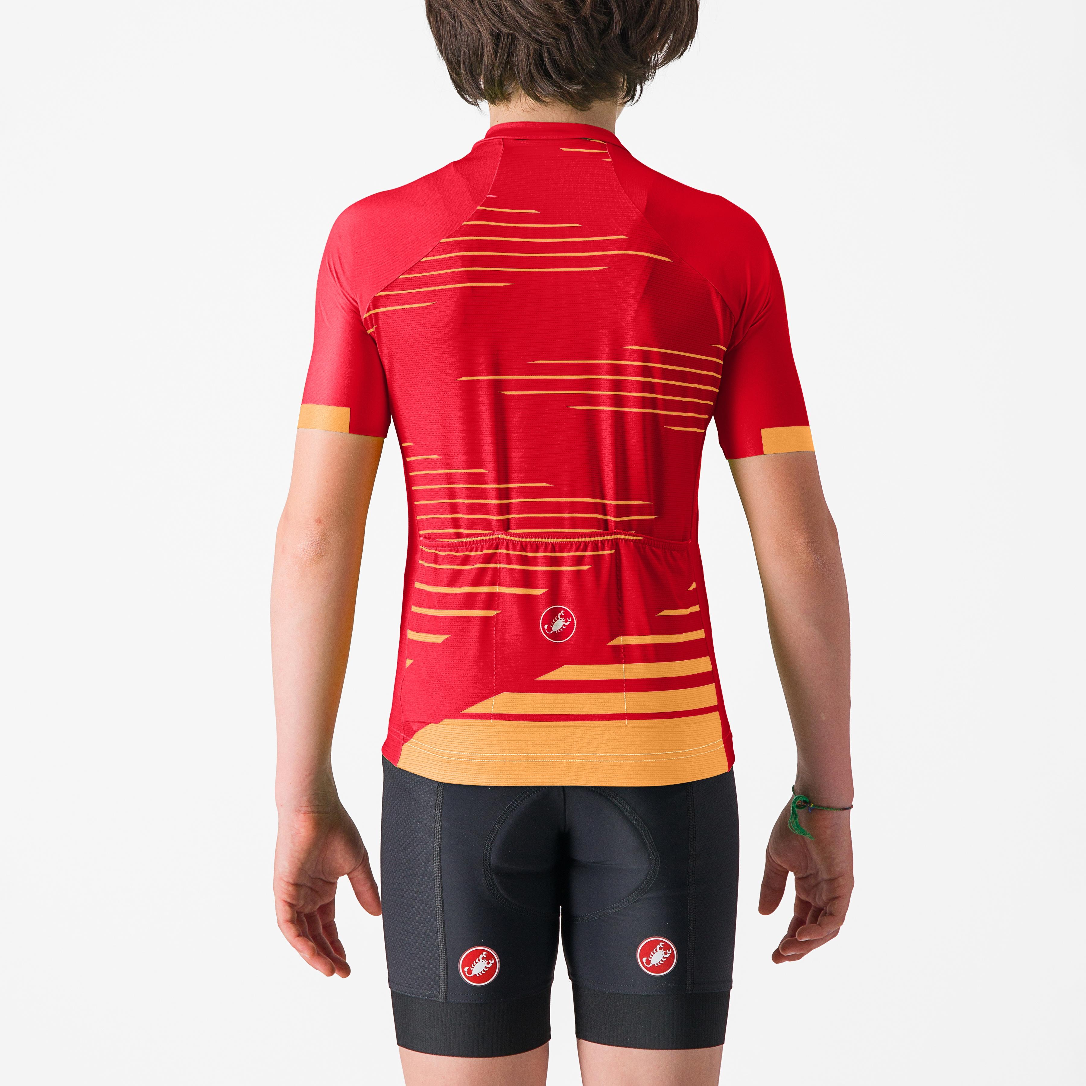 Aero kid jersey - rich red/orange - castelli