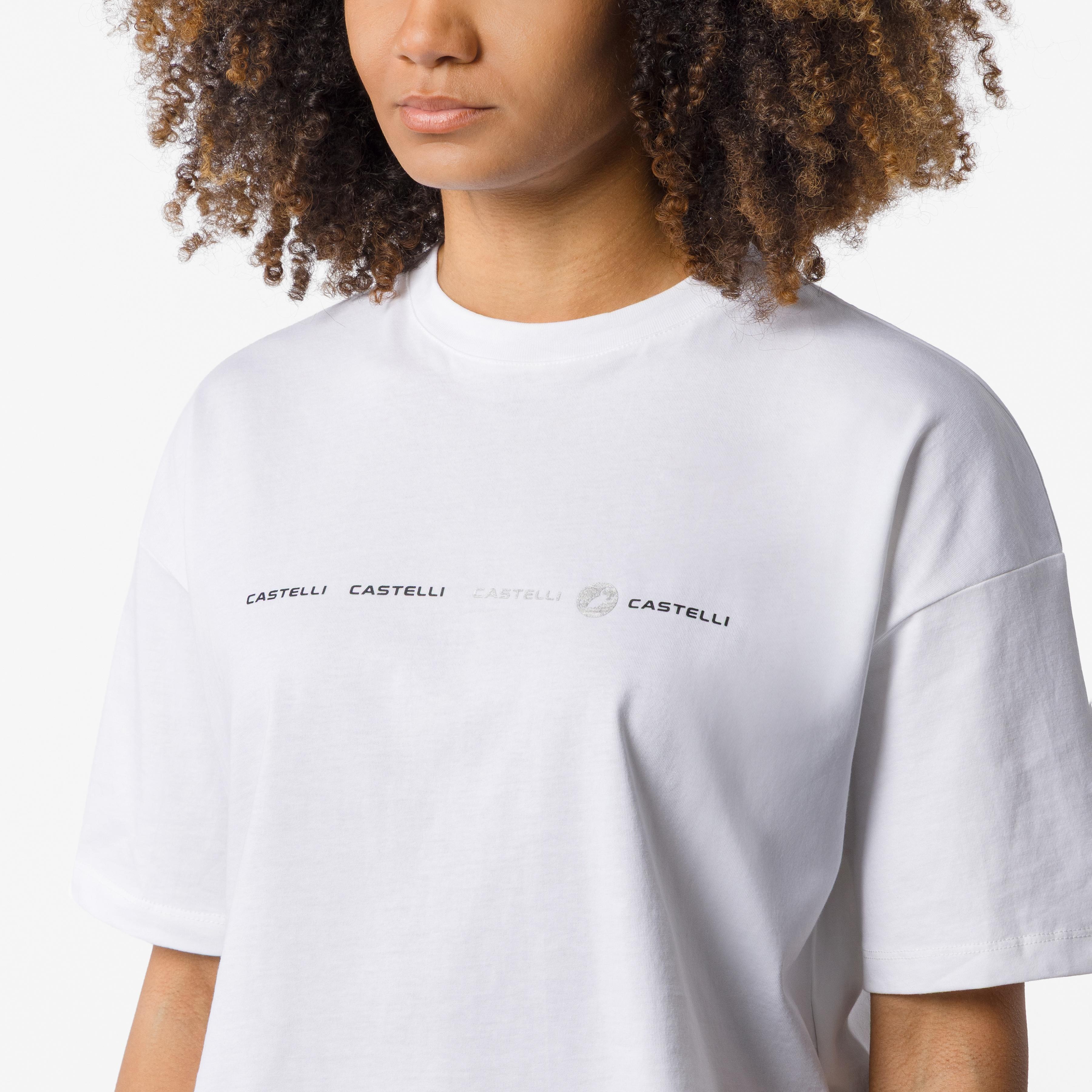 Women's multi logo tee - white - castelli
