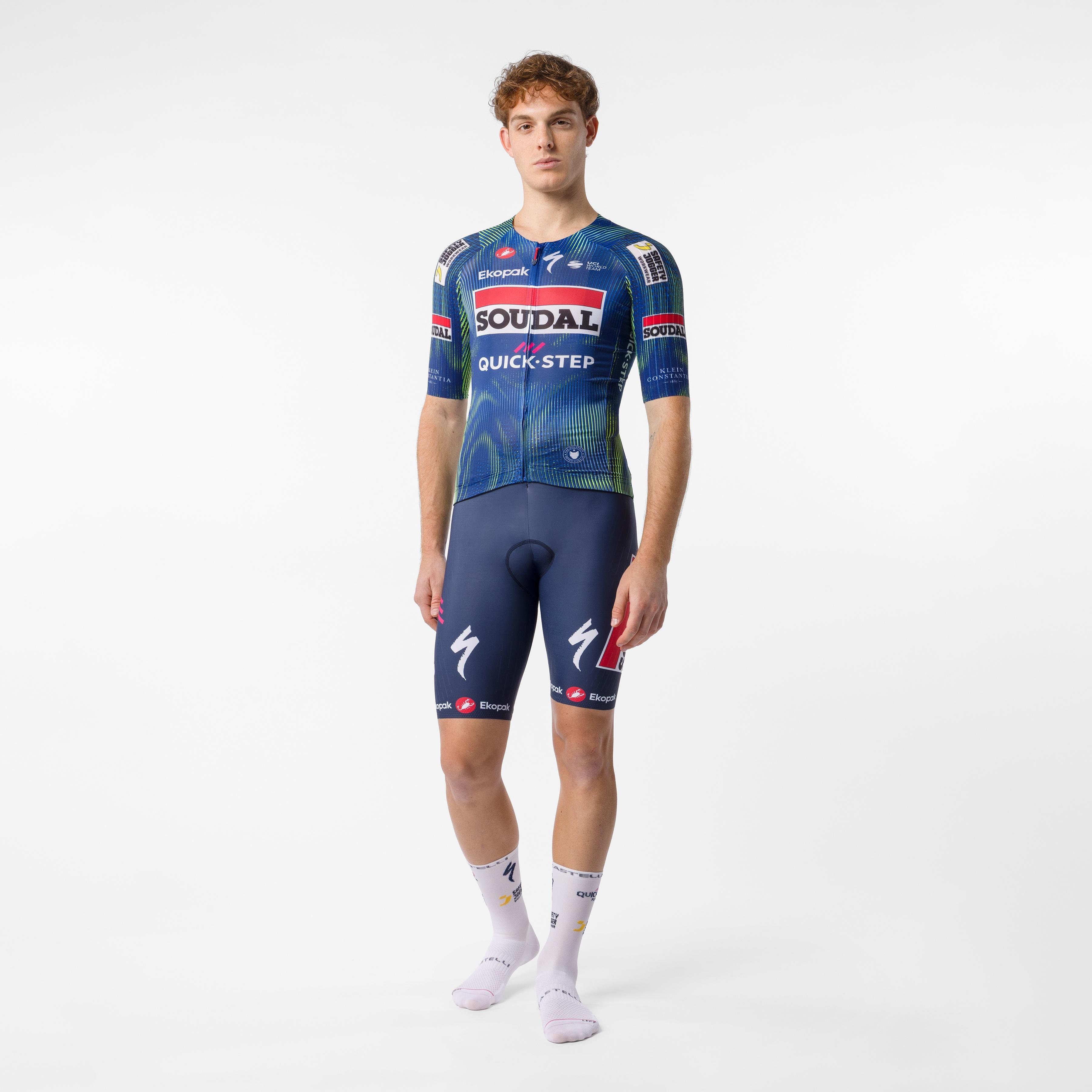 Aero race 8s jersey - blue/electric lime - castelli