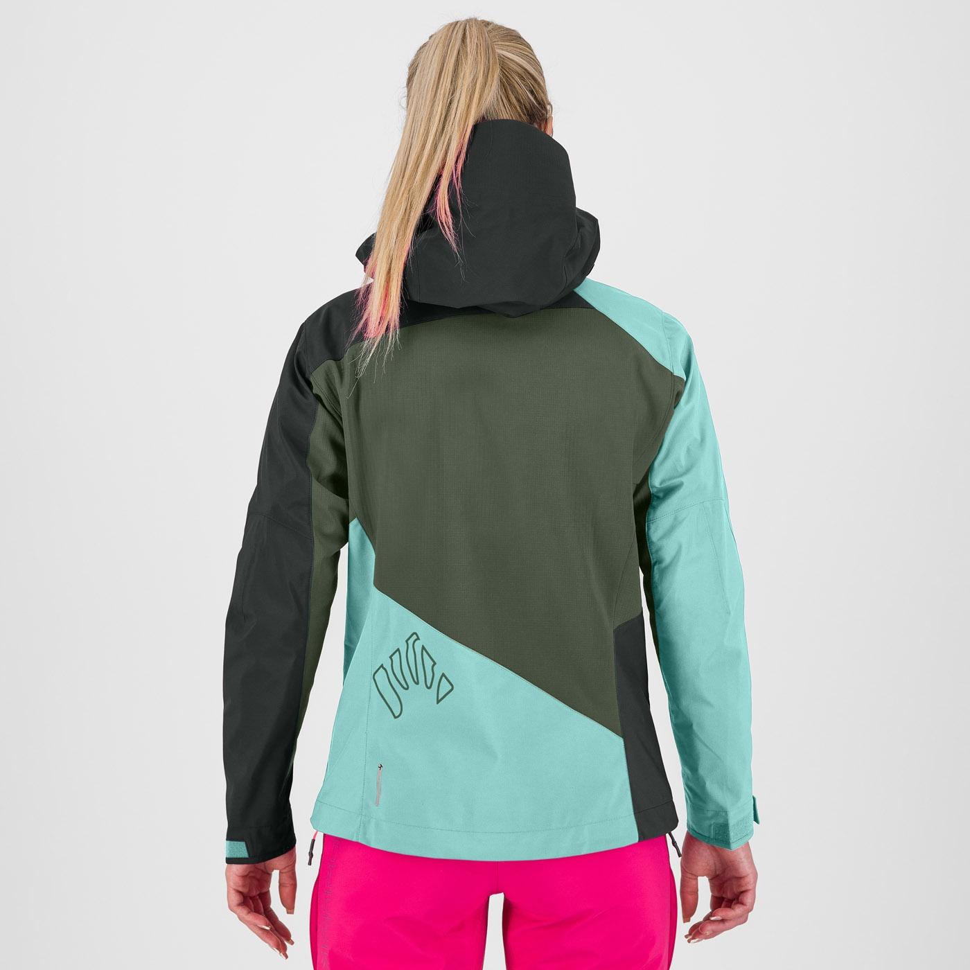 Marmolada w jacket - thyme/aqua sky/black sand - karpos