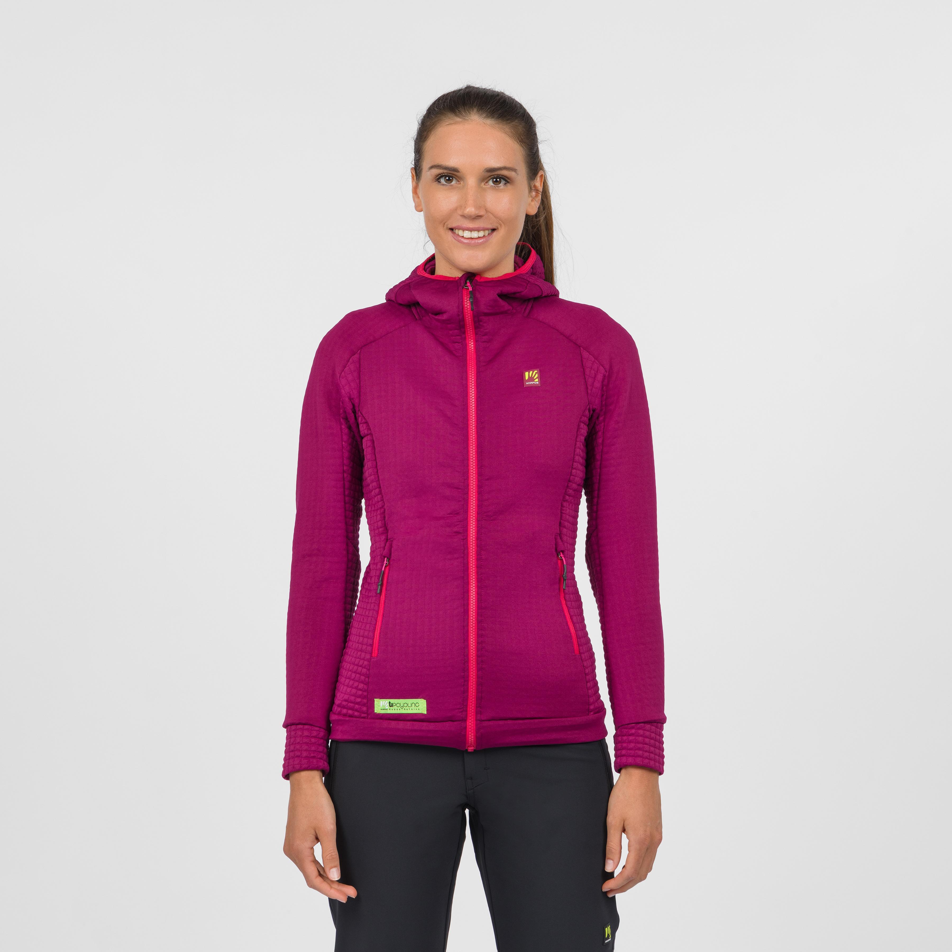 Elda polartec mgz w fleece - raspberry radiance - karpos