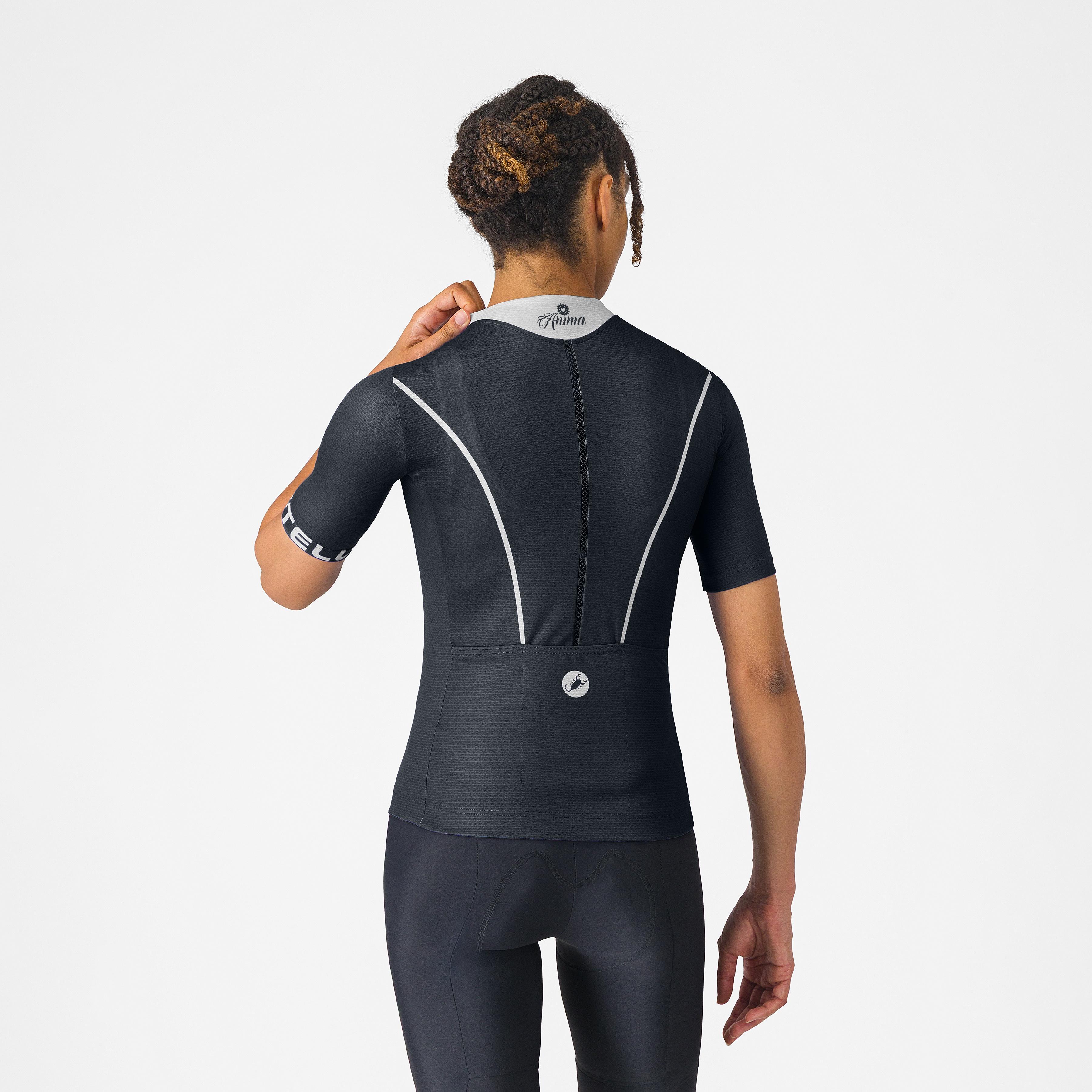 Anima flow jersey - black/white - castelli