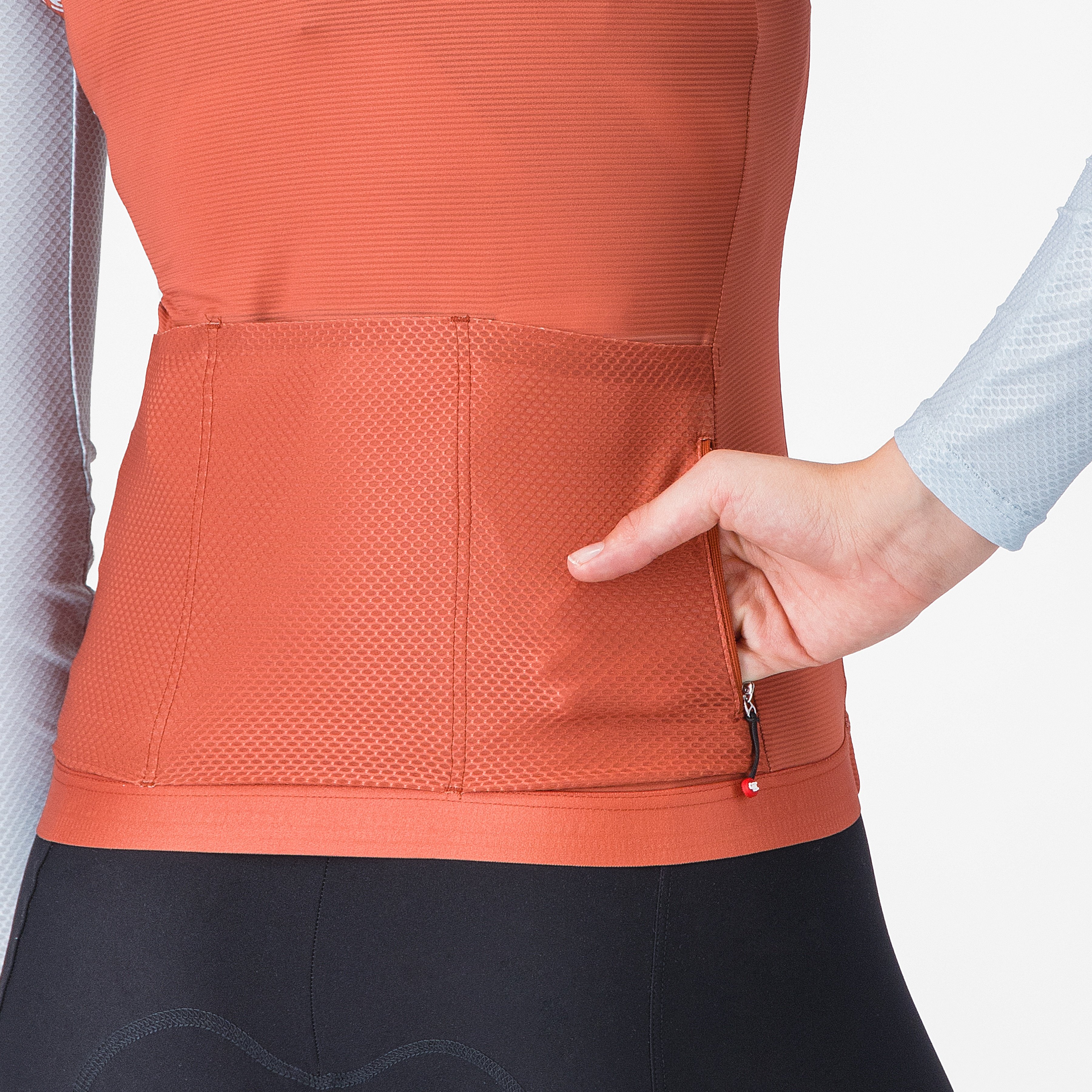 Corretto w long sleeve jersey - paprika/winter sky - castelli