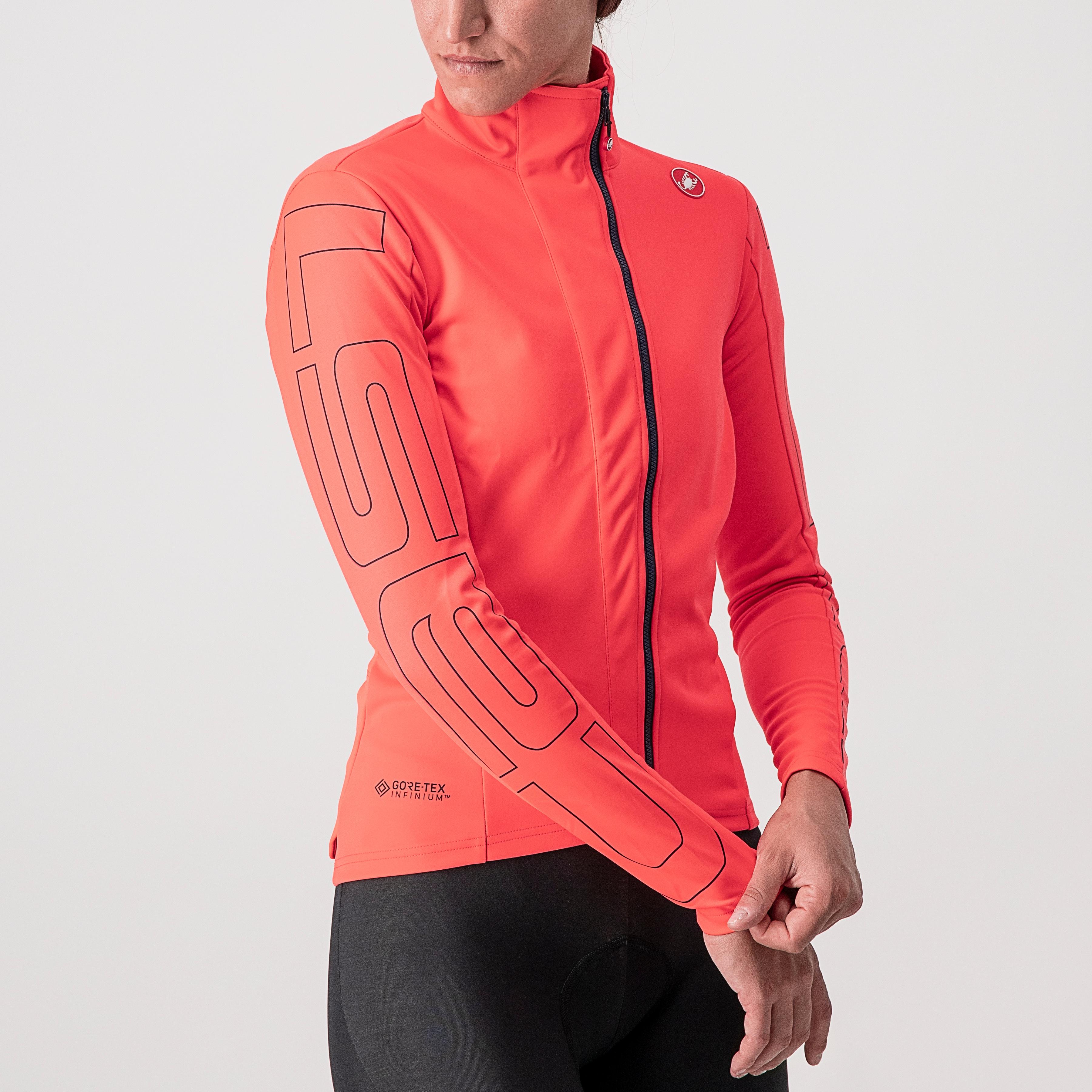 Transition w jacket - brilliant pink/dark steel blue - castelli