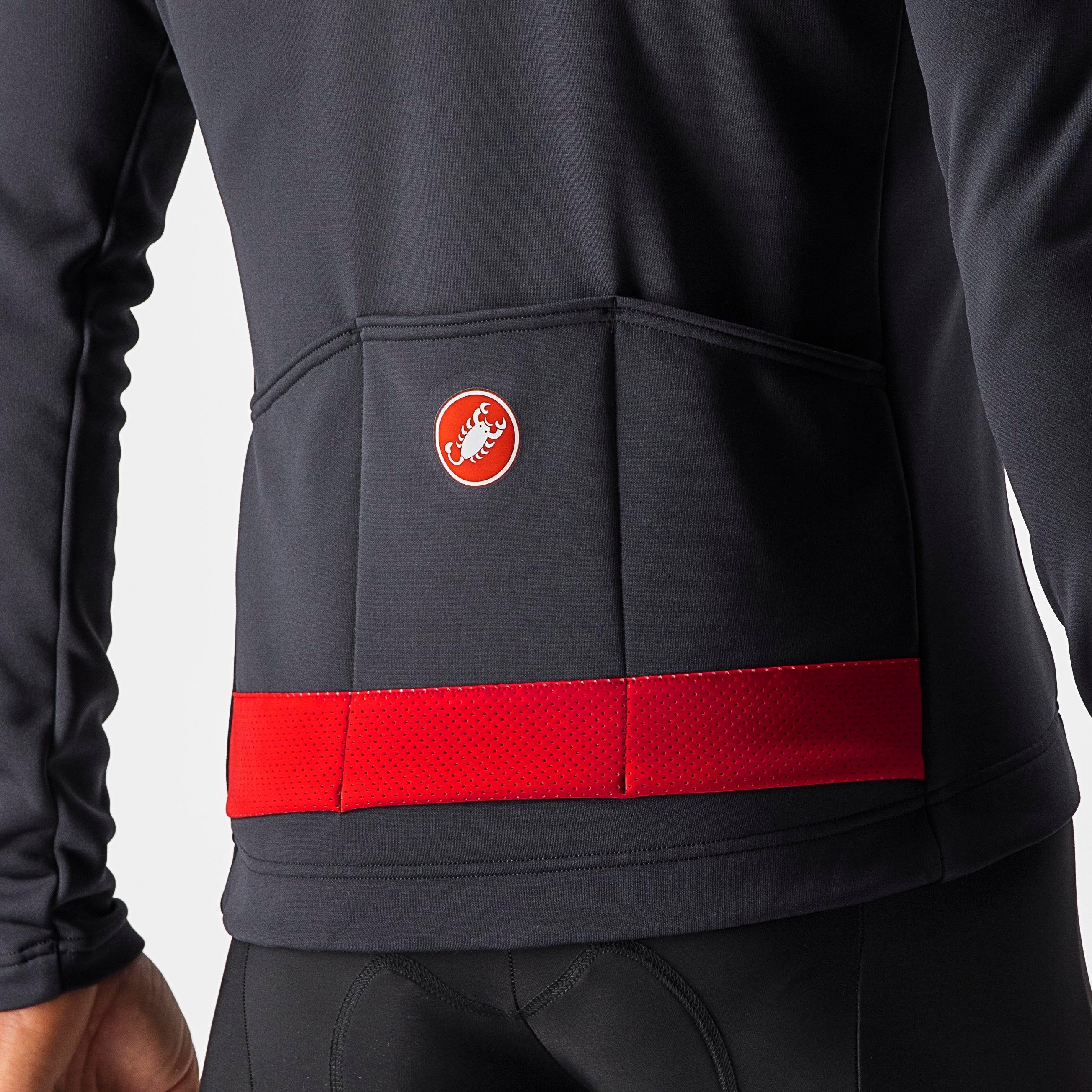 Puro 3 jersey fz - dark gray/red reflex - castelli