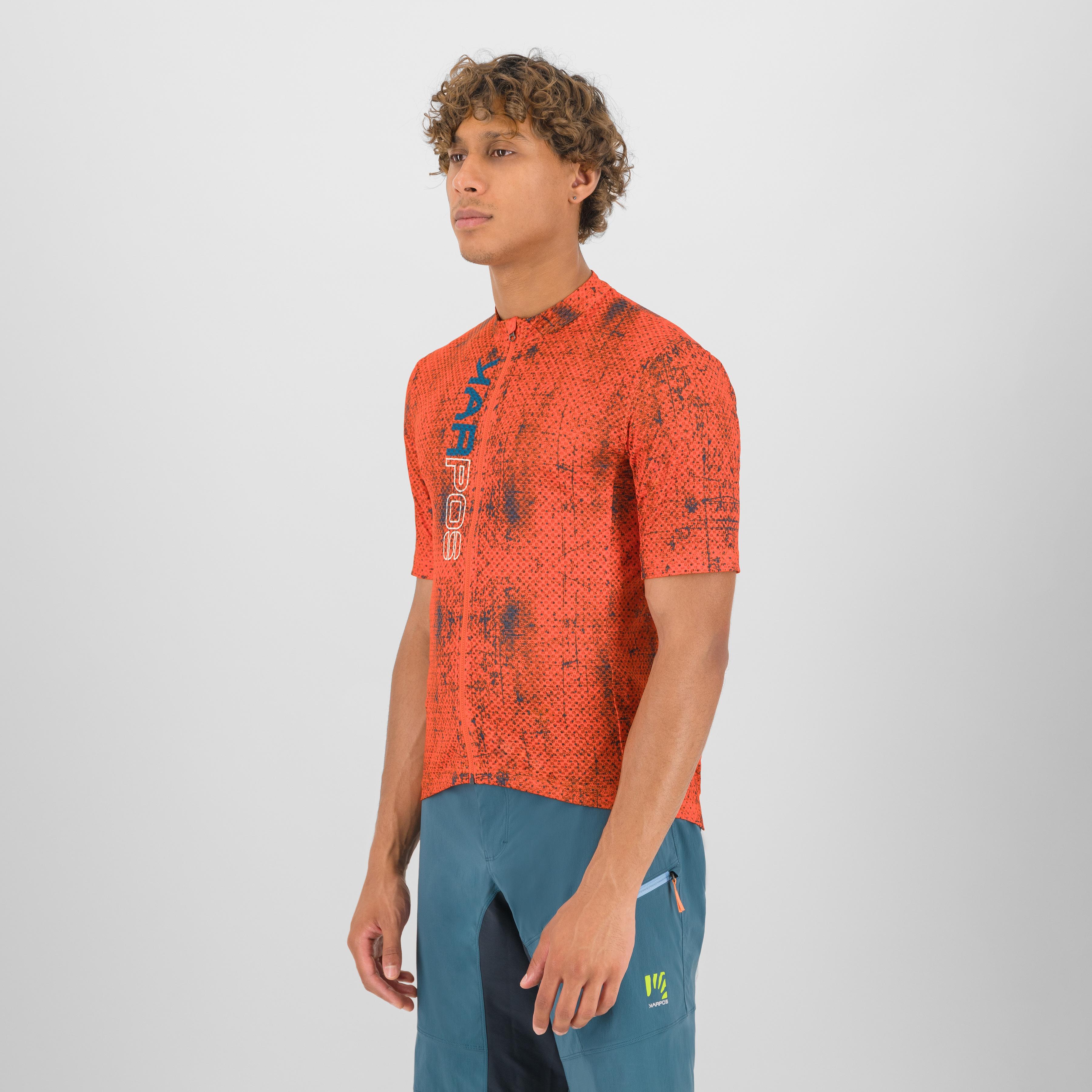 Val viola jersey - tangerine tango/moroccan blue - karpos