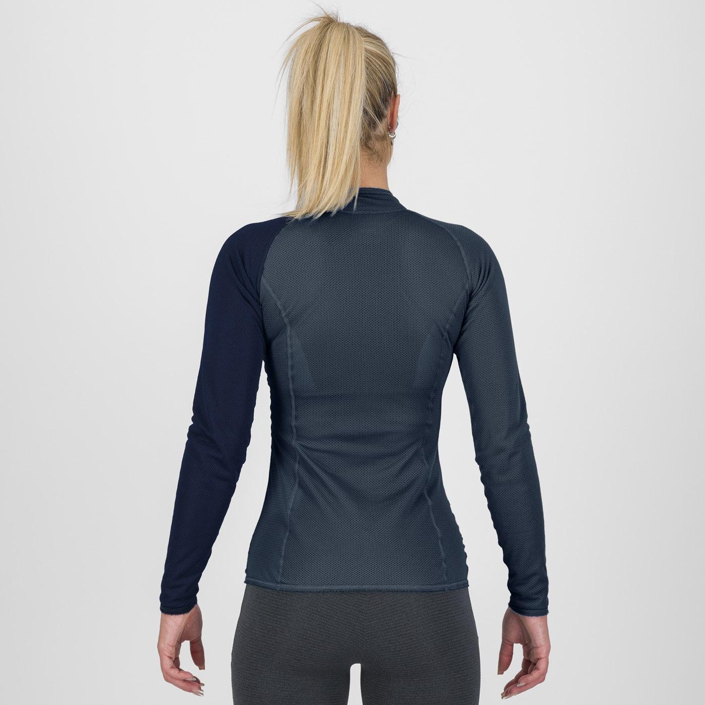 Dinamico octa w jersey ls half zip - midnight/vulcan - karpos