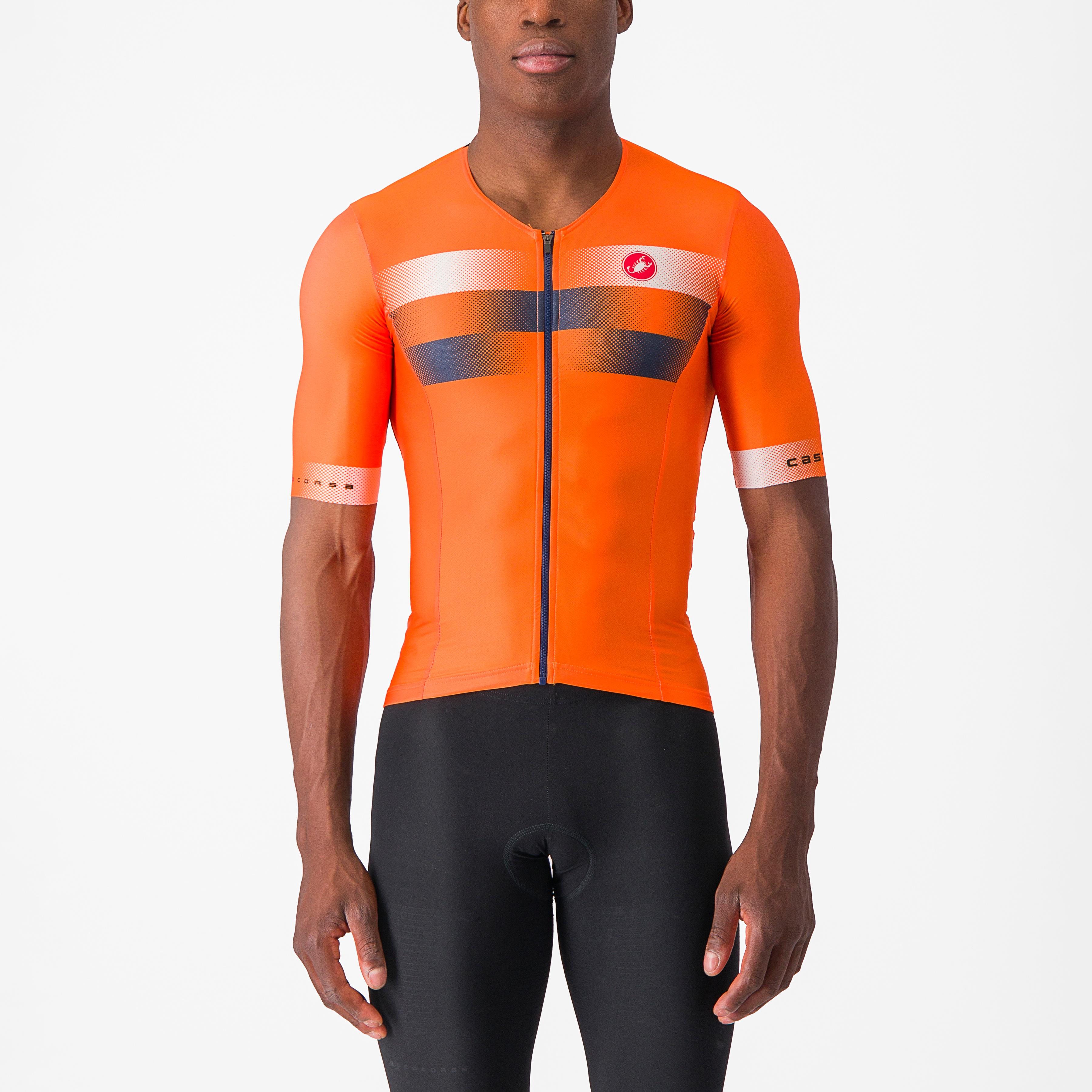 Free speed 2 race top - brilliant orange/belgian blue- - castelli