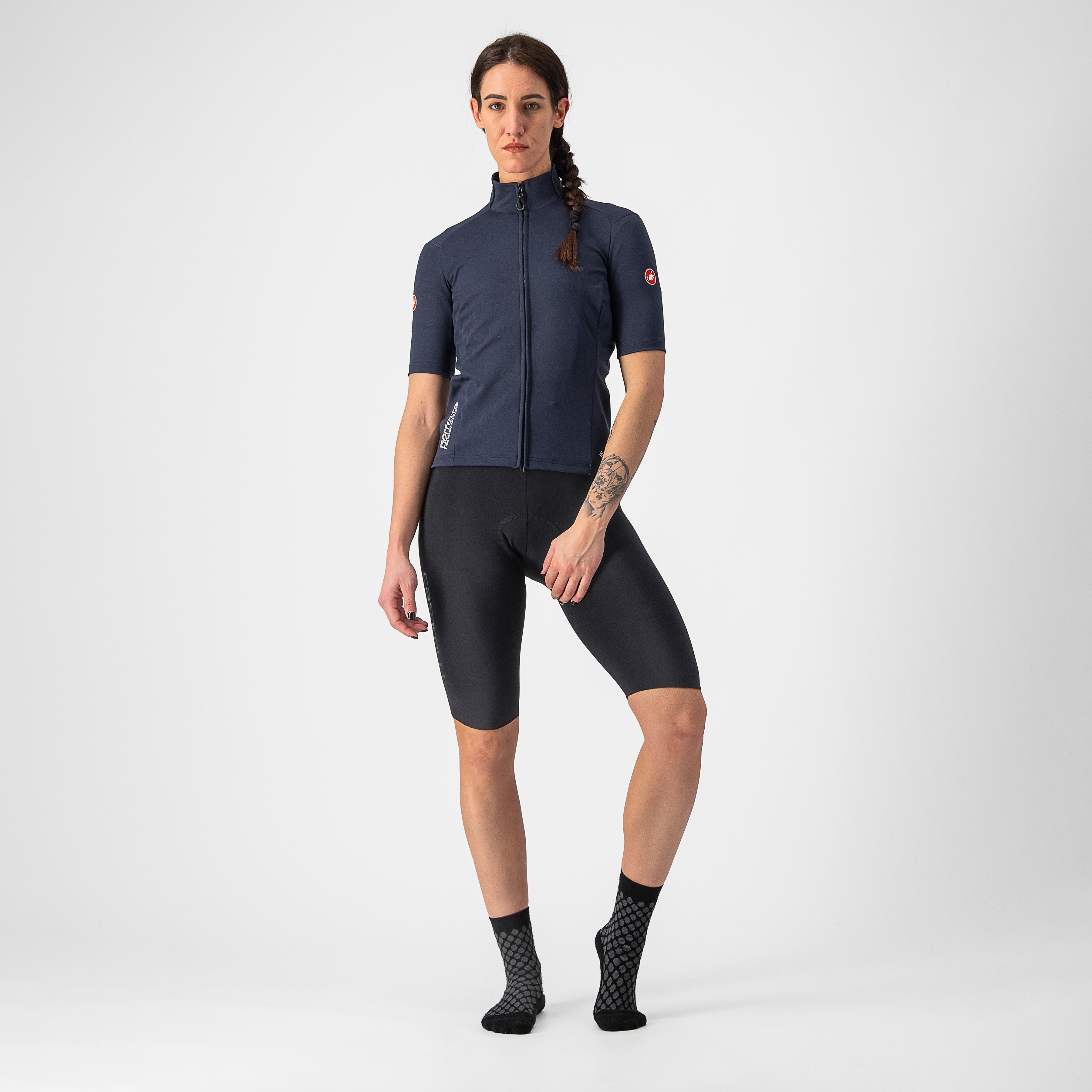 Perfetto ros 2w wind jersey - savile blue - castelli
