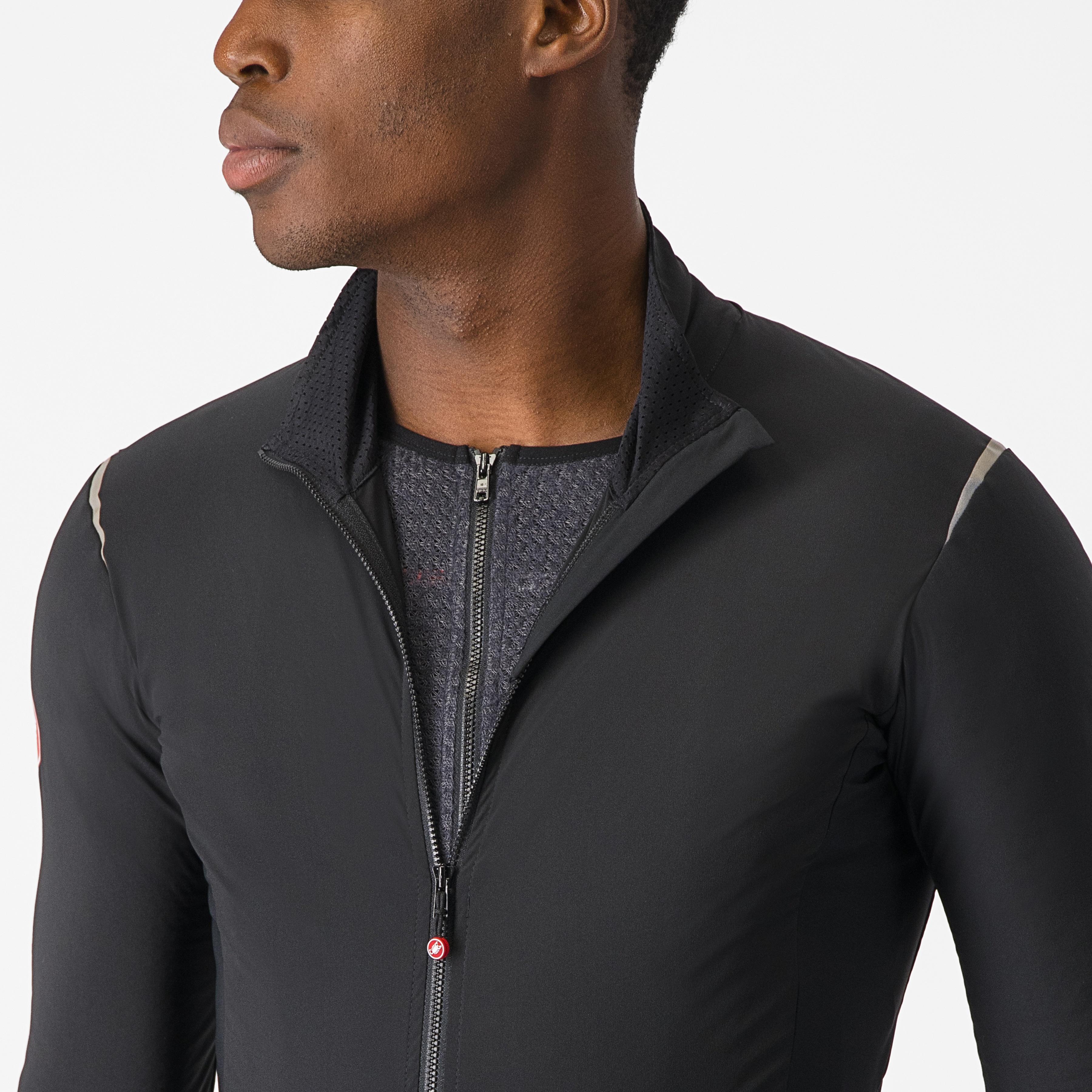 Alpha flight ros jacket - light black/silver reflex-dark - castelli